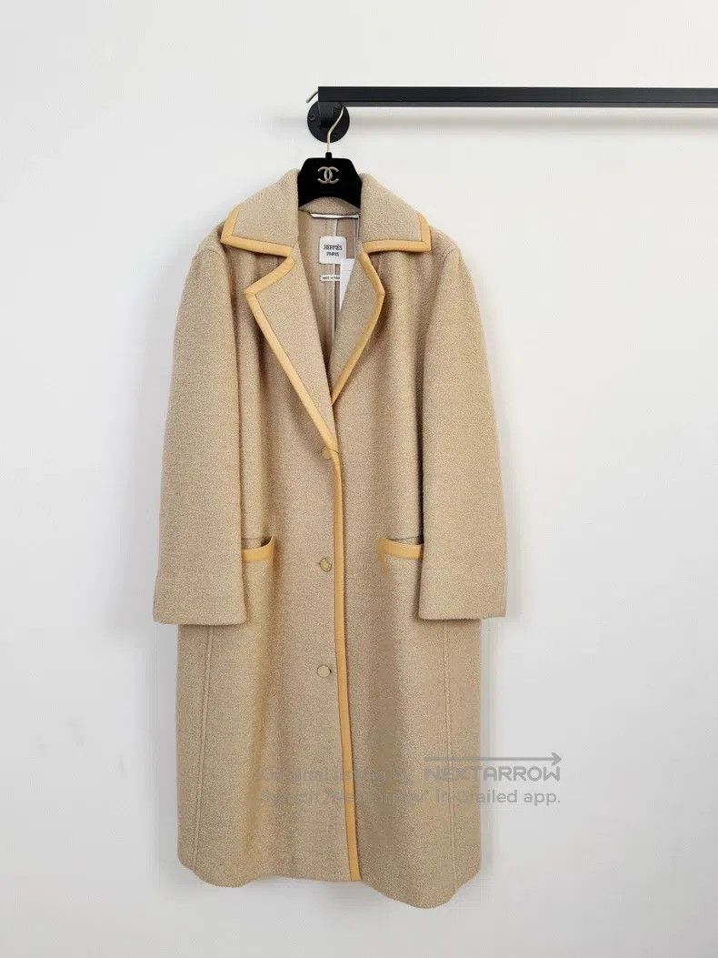 Hermes Hermes Camel Hair Wool Overcoat Jacket Size XXS / US 00 / IT 34 - 1 Thumbnail