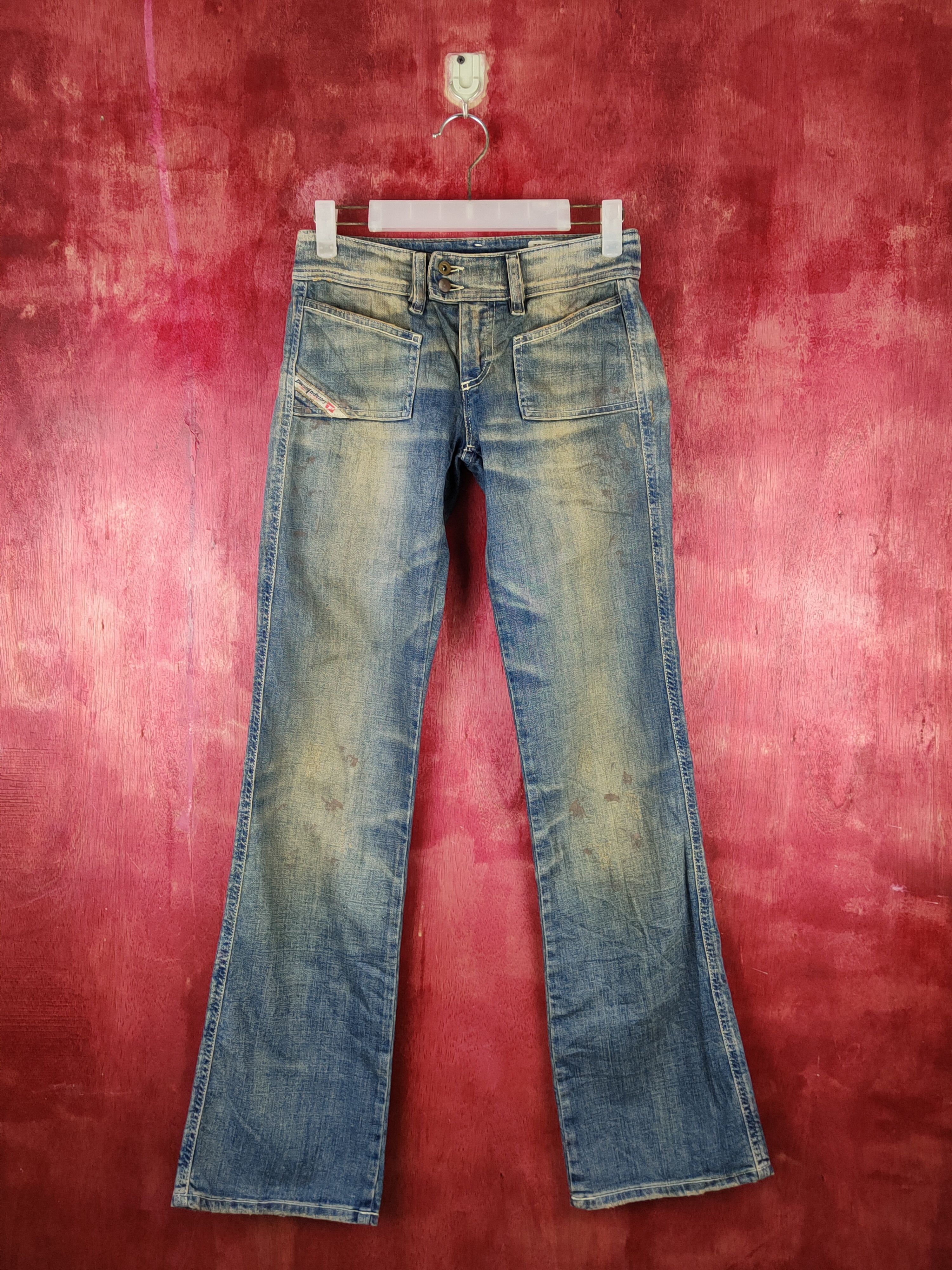 image of Diesel Blue Faded Streetwear Vintage Denim S1526 in Blue Denim, Women's (Size 24)