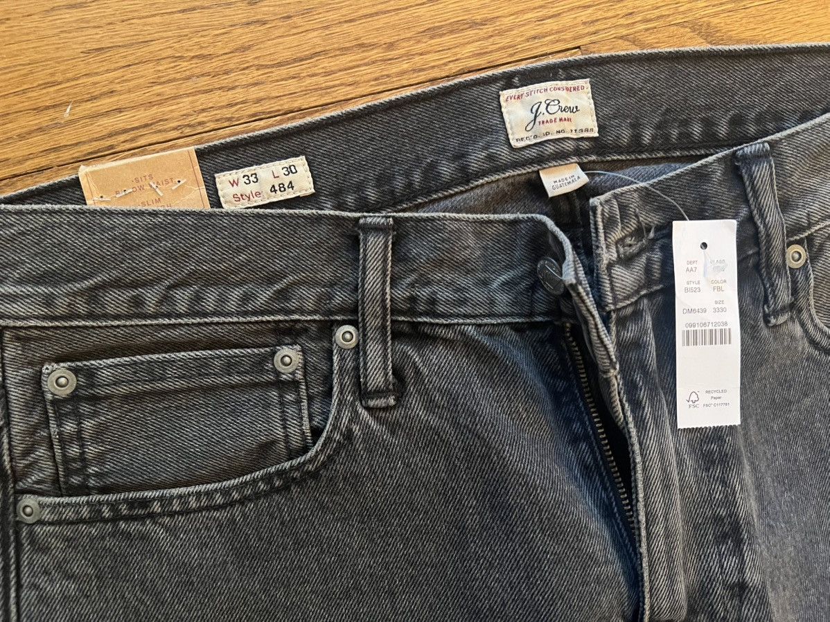 J.Crew 33x30 J.Crew 484 Jeans NWT Size US 33 - 2 Thumbnail