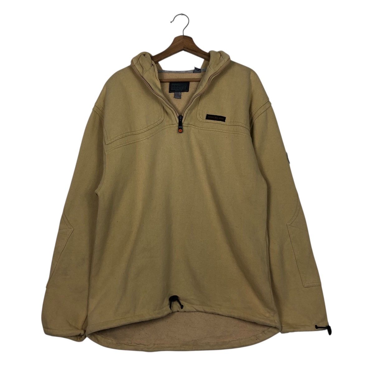 Japanese Brand EXSTO Polar Fleece Half-Zip Hooded Pullover Size US M / EU 48-50 / 2 - 14 Thumbnail