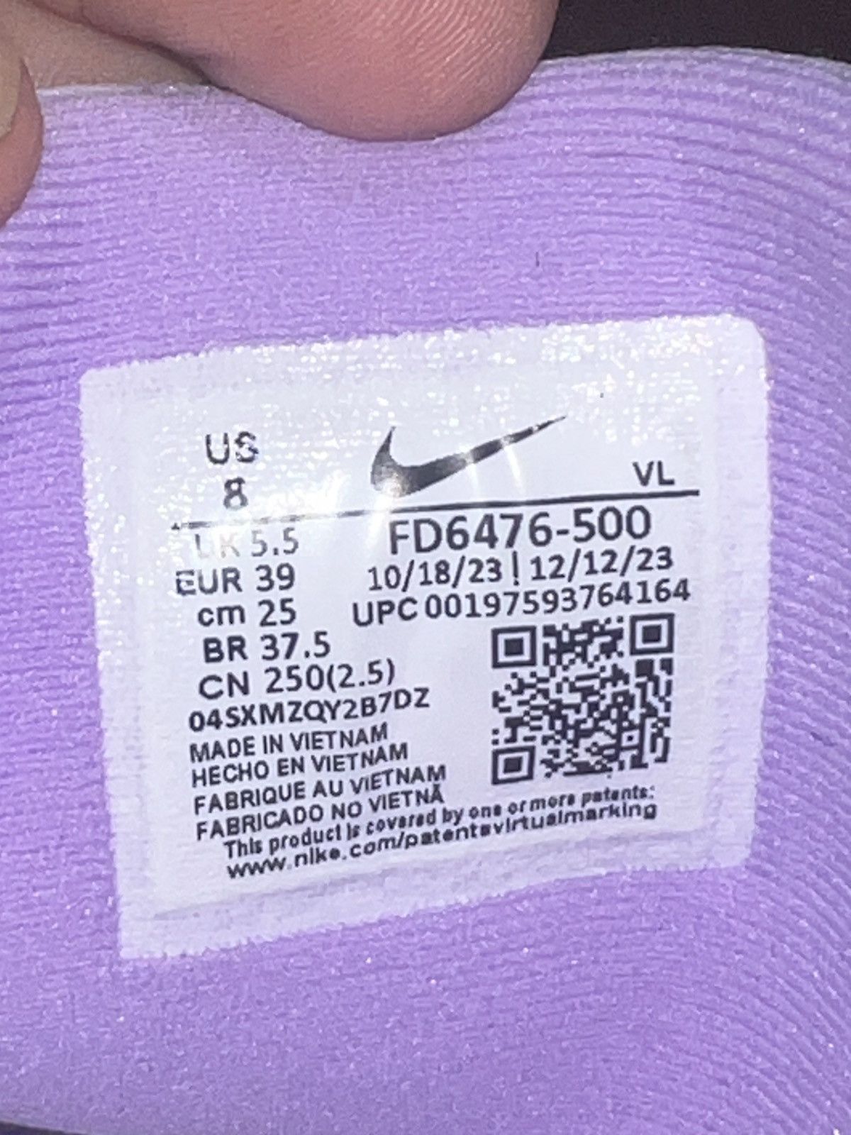 Nike Nike Downshifter 13 Barley Grape Lilac Bloom size 8W Size US 8 / IT 38 - 10 Thumbnail