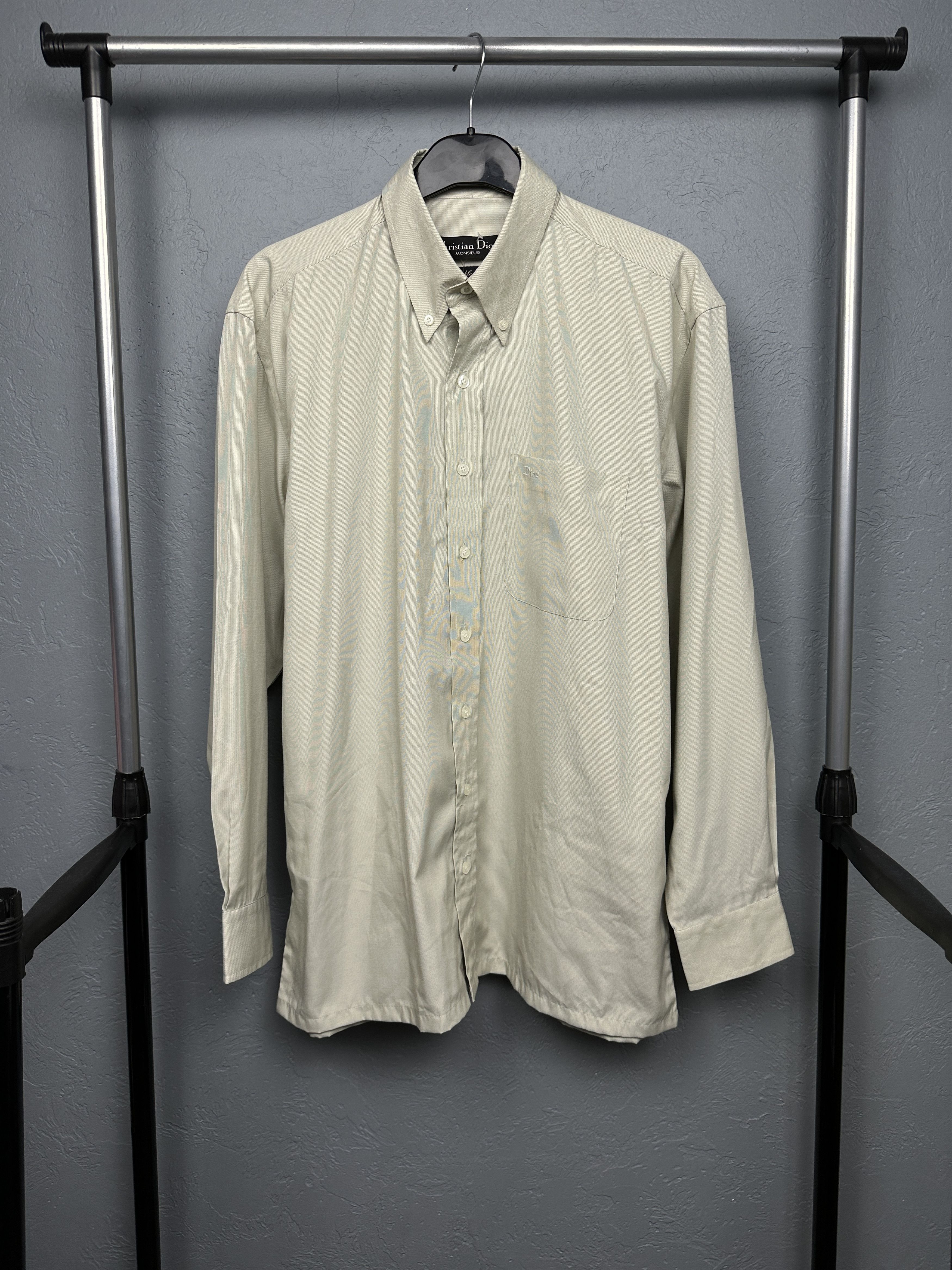 Christian Dior Monsieur Christian Dior Monsieur Vintage Mens Long Sleeve Shirt Size US L / EU 52-54 / 3 - 1 Thumbnail
