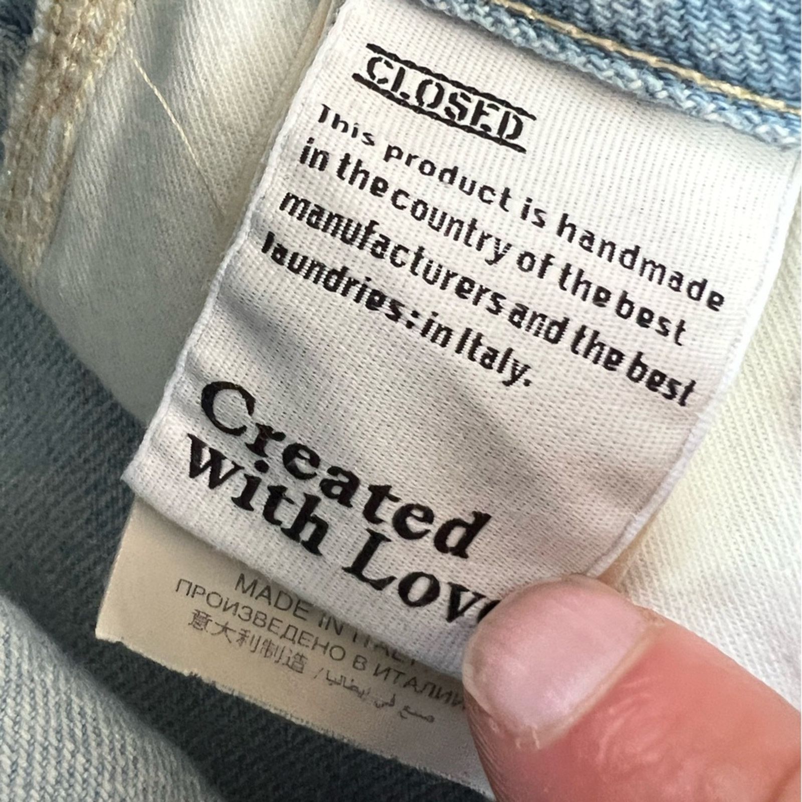 CLOSED Closed Denim Jeans 26 Made In Italy Pearl C91050 28x27 CLEAN Size 26" / US 2 / IT 38 - 9 Thumbnail