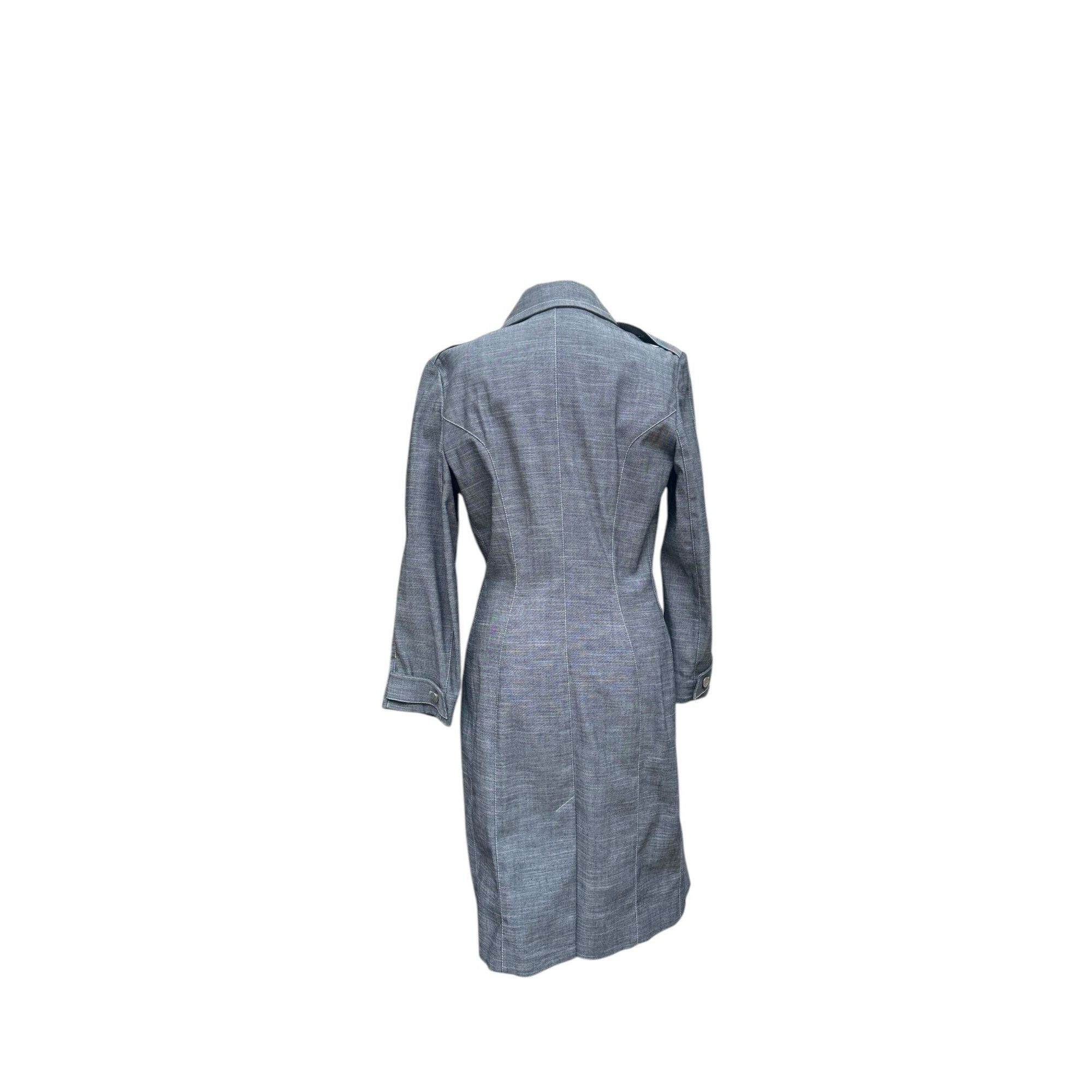 Thierry Mugler Vintage Grey Denim Twin Set Size M / US 6-8 / IT 42-44 - 7 Thumbnail