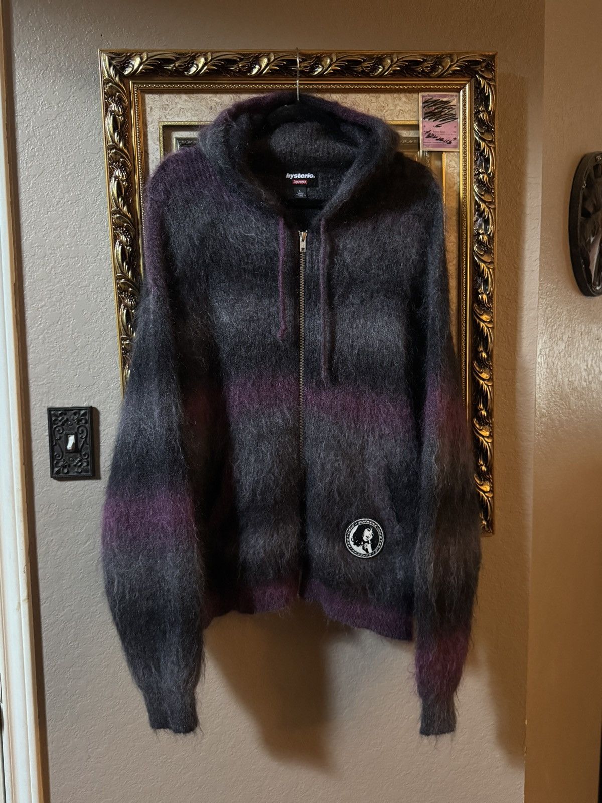 Hysteric Glamour × Supreme FW24 Supreme Hysteric Glamour Mohair Zip Up Size US L / EU 52-54 / 3 - 1 Thumbnail