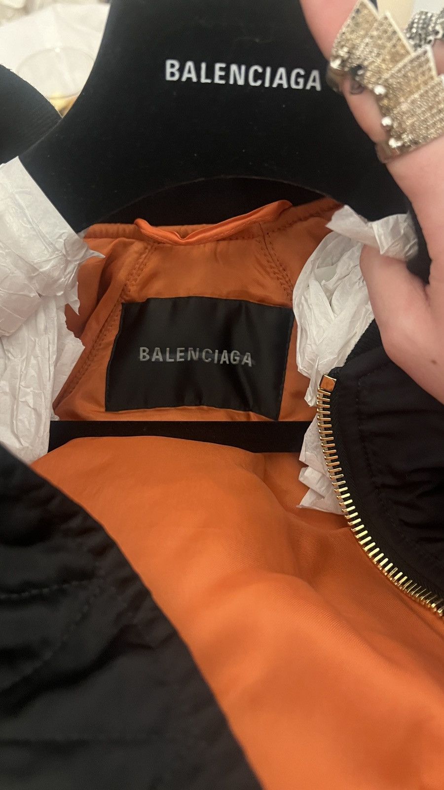 Balenciaga Balenciaga Double Sleeve Bomber Size US S / EU 44-46 / 1 - 10 Thumbnail