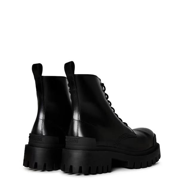 Balenciaga o1g2r1mq0924 Strike Lace Up Boots in Black Size US 6 / IT 36 - 4 Thumbnail