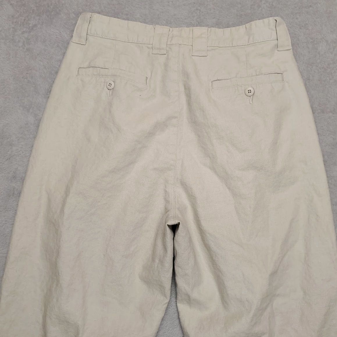 Vintage VINTAGE Arizona Pants Womens 32x27 Beige Linen Blend Pleated Outdoor Comfort Casual Mom Pants Beige Linen Blend Pleated Casual Women 32 Womens Size 24" / US 00 / IT 34 - 6 Thumbnail