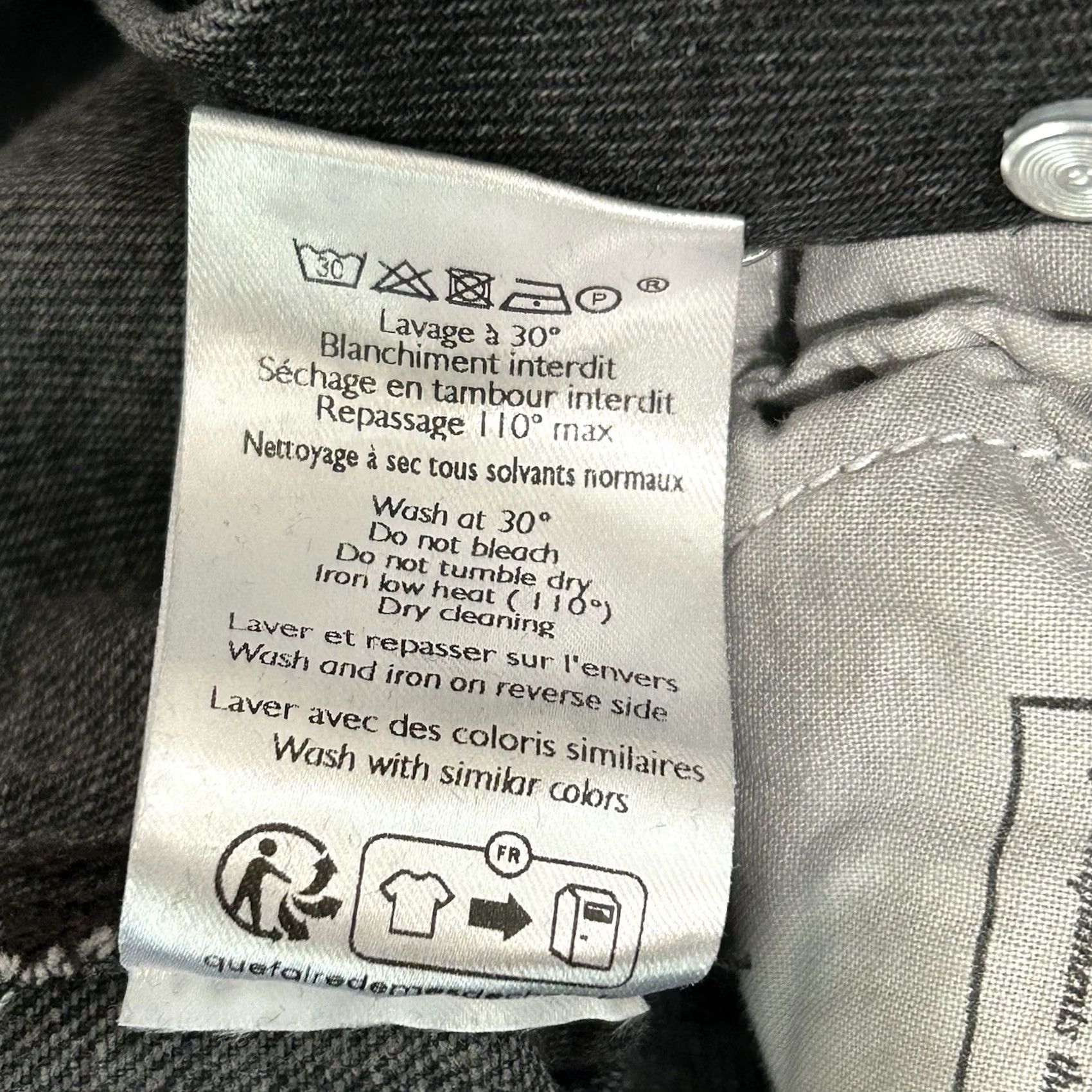 Denime Sezane Denim Jeans Black Ankle Women’s 25” Waist Slim Regular 27 Inseam 9.5 Rise 5-Pocket Button Size 42" / US 20 - 8 Thumbnail