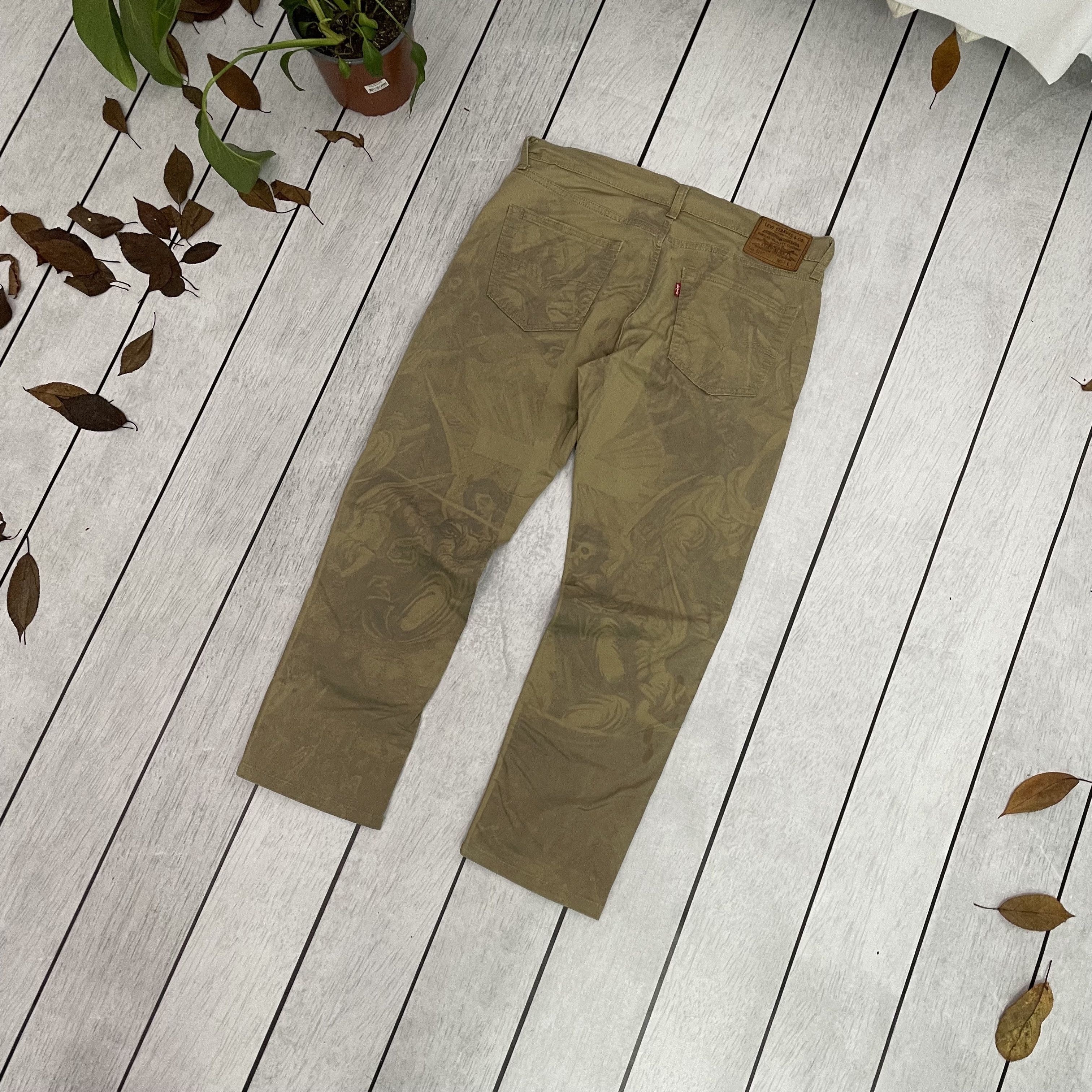 Levi's Custom Reworked Levi's Jeans – Renaissance print Denim 34x30 Size US 34 / EU 50 - 7 Thumbnail