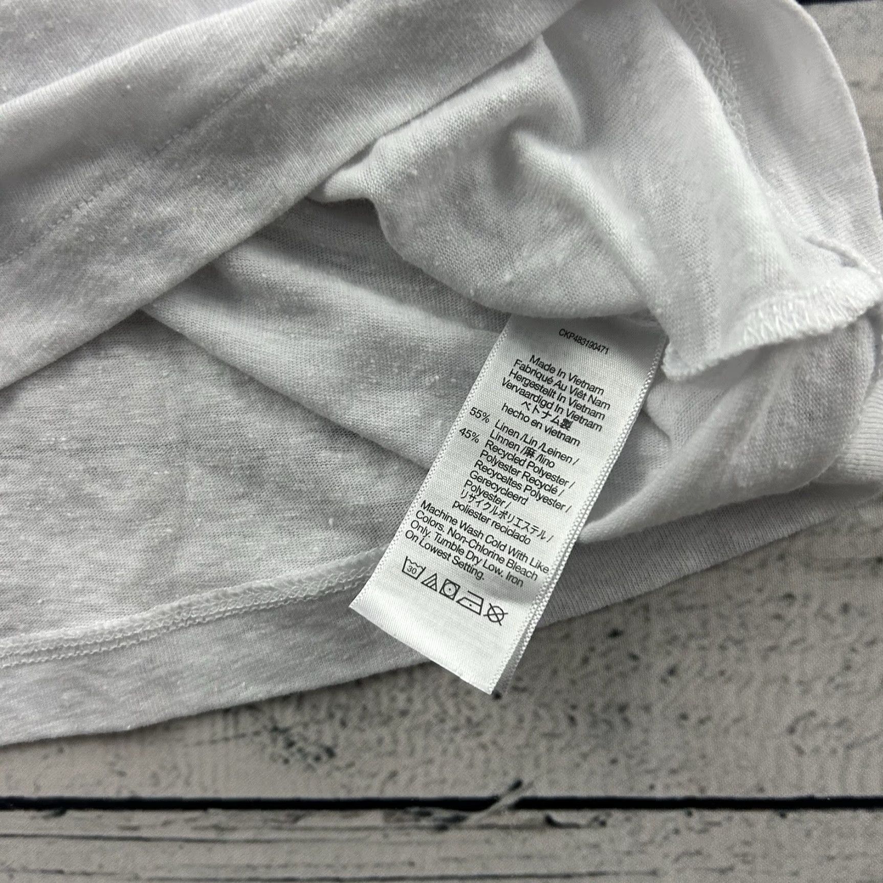 Madewell Madewell Linen Blend Short Sleeve Top Women's Small White Shirt Mens? (No, adjust) Size S / US 4 / IT 40 - 4 Thumbnail