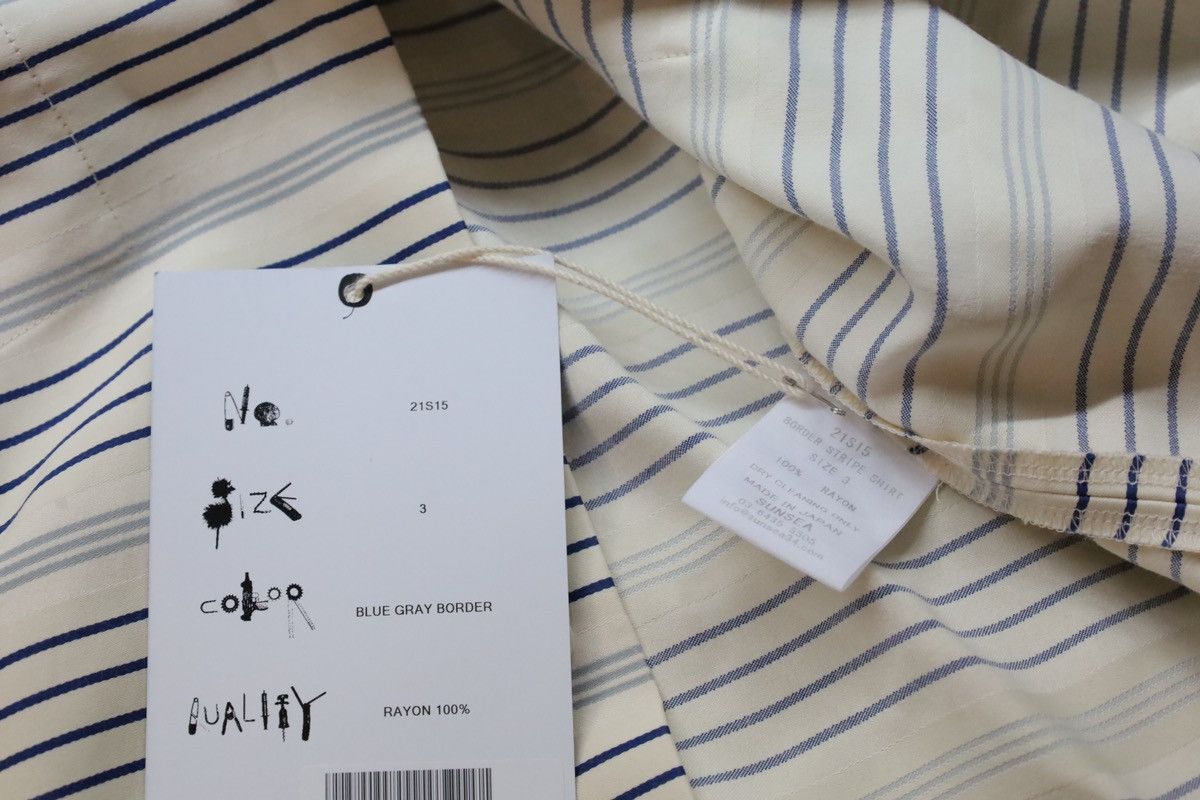 SUNSEA Sunsea border stripe shirt Size US L / EU 52-54 / 3 - 6 Thumbnail