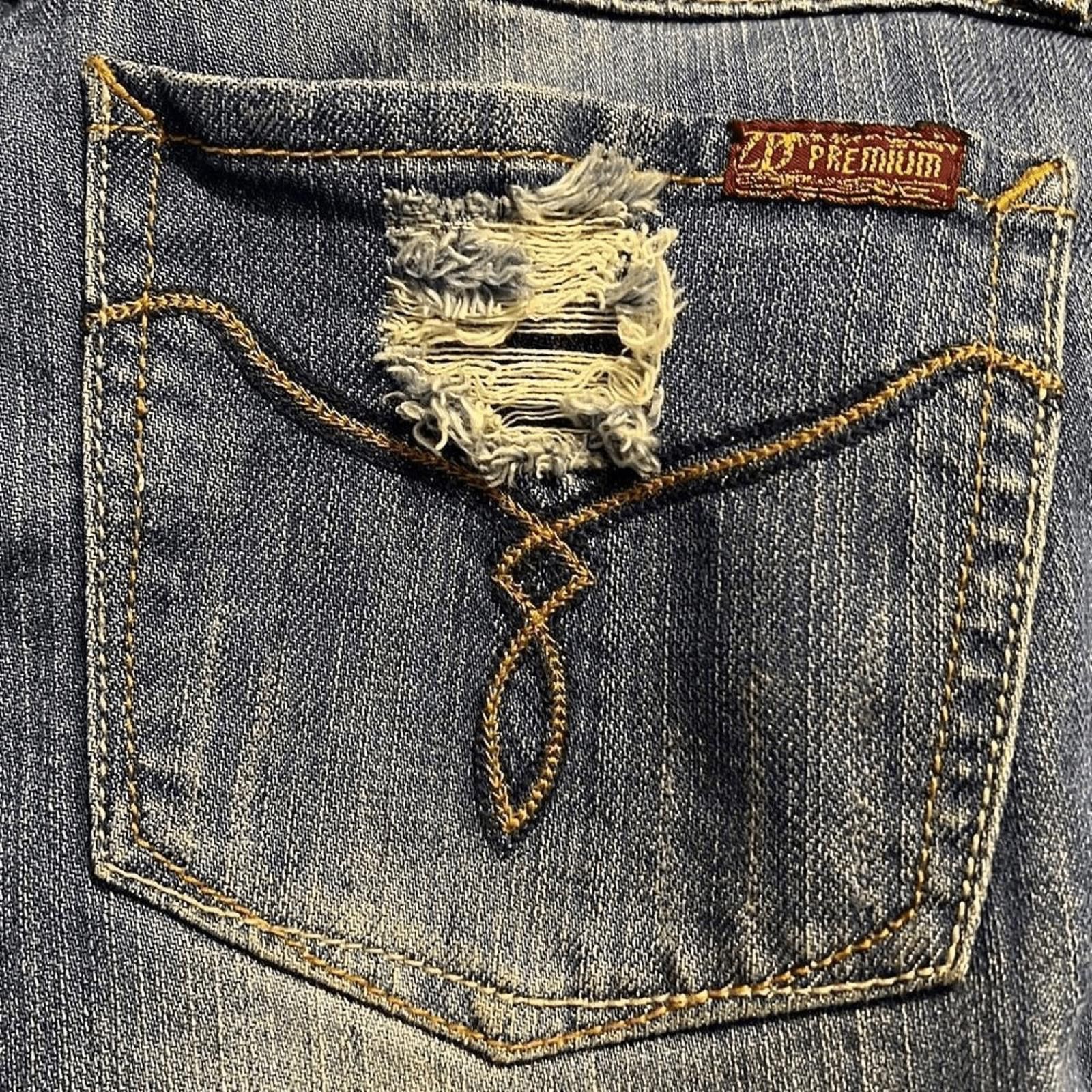 Other ZD premium denim sz 9 Y2K whisker wash relaxed fit Size 29" - 8 Thumbnail