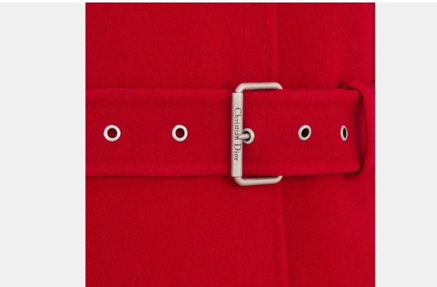 Dior o1w1db10325 410M65 Coat in Red Size L / US 10 / IT 46 - 3 Thumbnail
