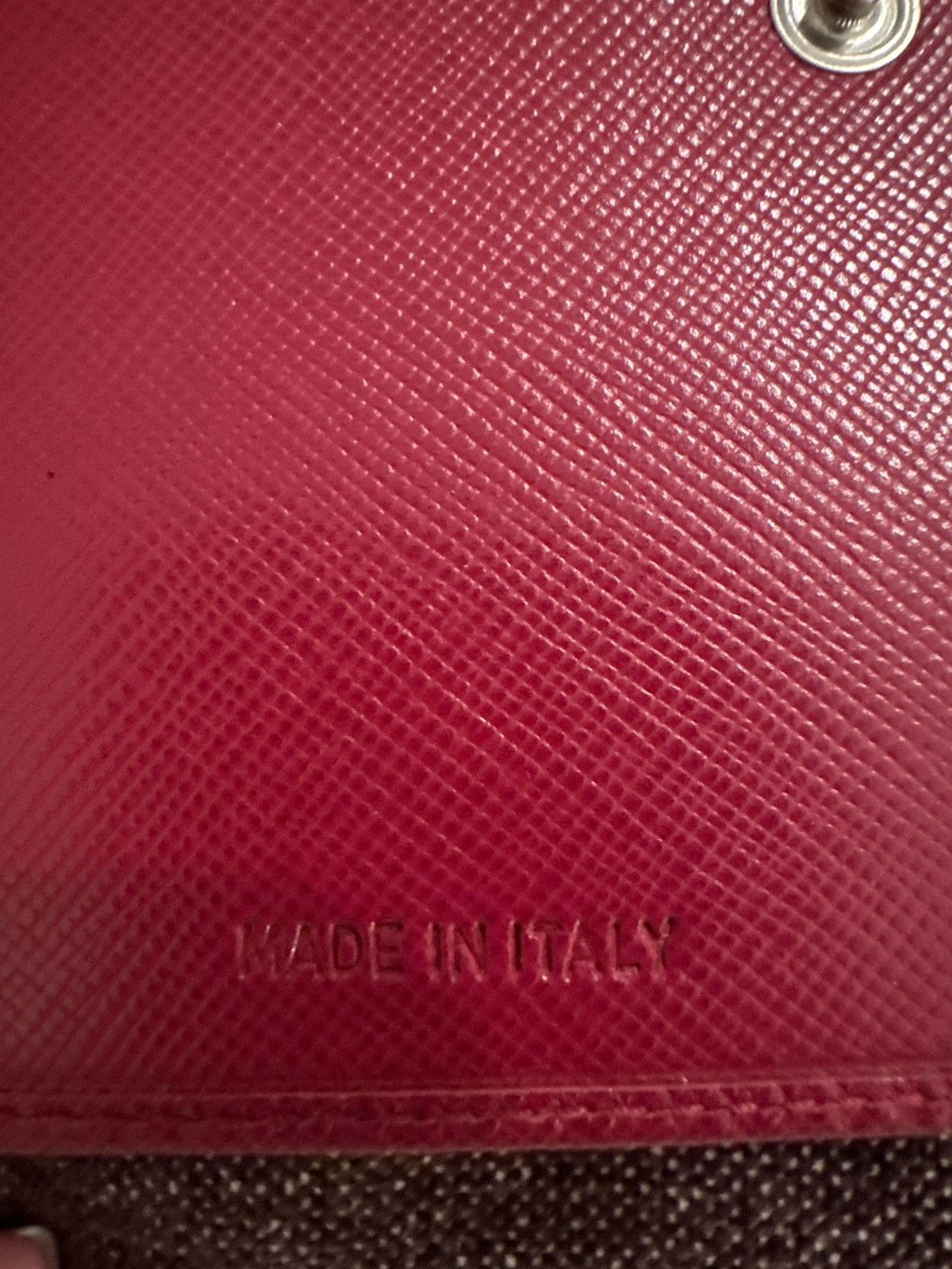 Prada Prada Red Saffiano Wallet Size ONE SIZE - 7 Thumbnail