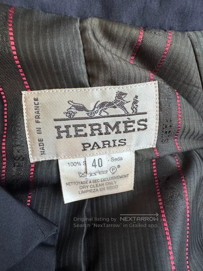 Hermes Hermes Ladies' mid-length trench coat, 100% silk fabric, w Size S / US 4 / IT 40 - 3 Thumbnail