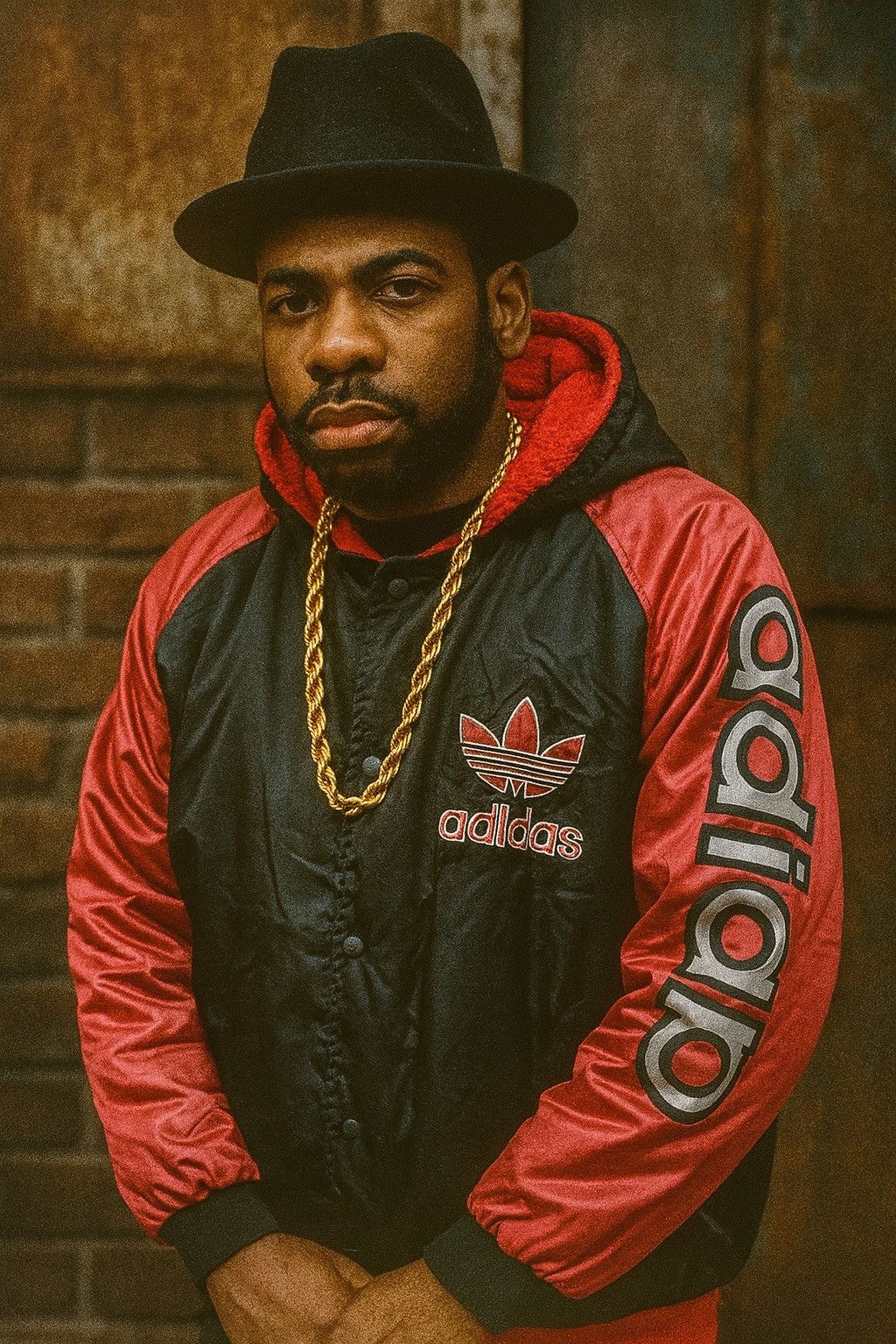 Adidas VINTAGE ADIDAS RUN DMC MASTER JAY RAINCOAT LONG COAT Size US M / EU 48-50 / 2 - 3 Thumbnail