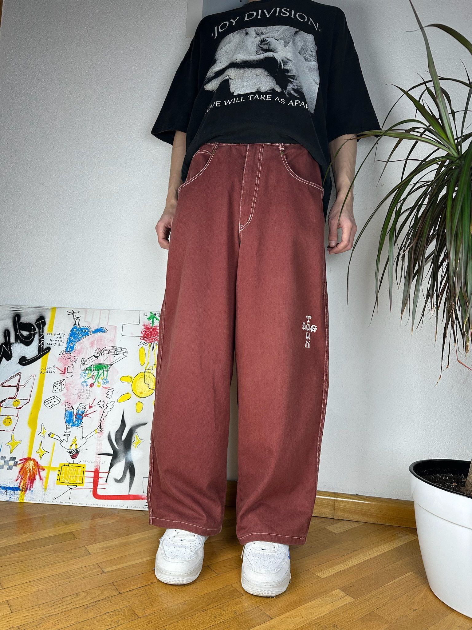 Dogtown Dogtown Baggy Large Pocket Jeans jnco Ecko unltd style Size US 33 - 9 Thumbnail