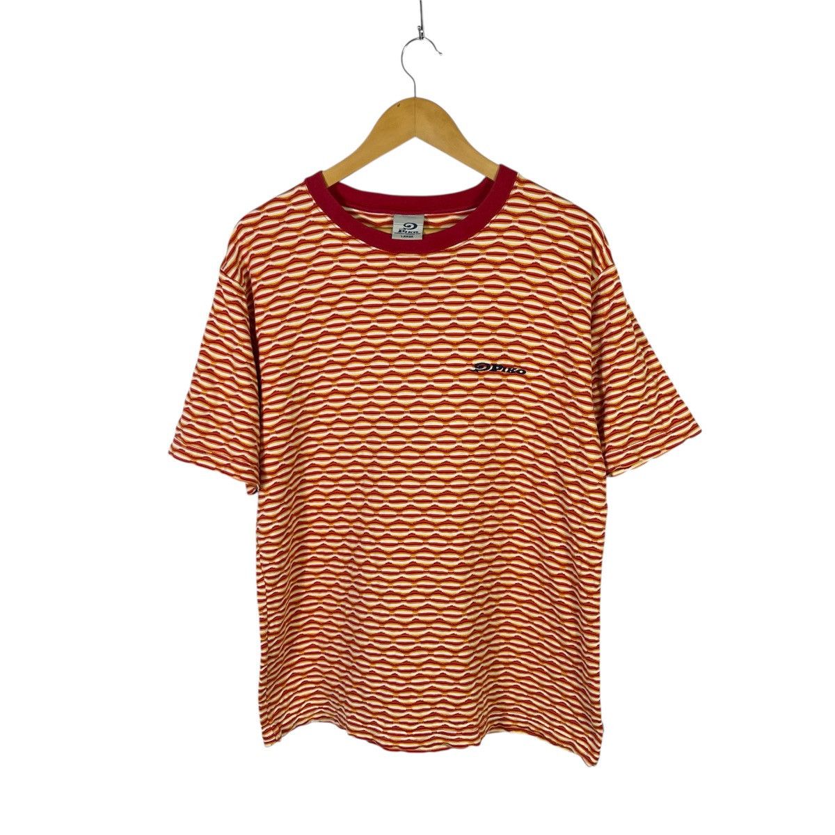 Vintage Vintage 90s Piko TomTom Stripes Jacquard Surf Skate Tshirt Size US L / EU 52-54 / 3 - 1 Thumbnail