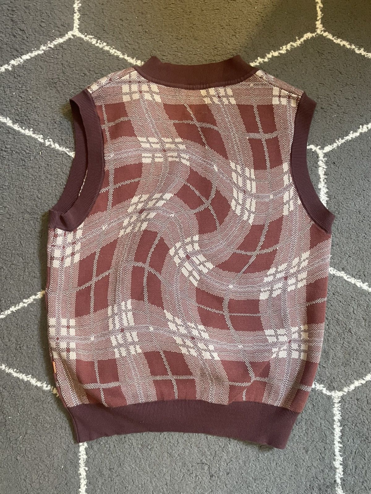 Brigade Brigade Warped Knit Tartan Sweater Vest Size US S / EU 44-46 / 1 - 5 Thumbnail