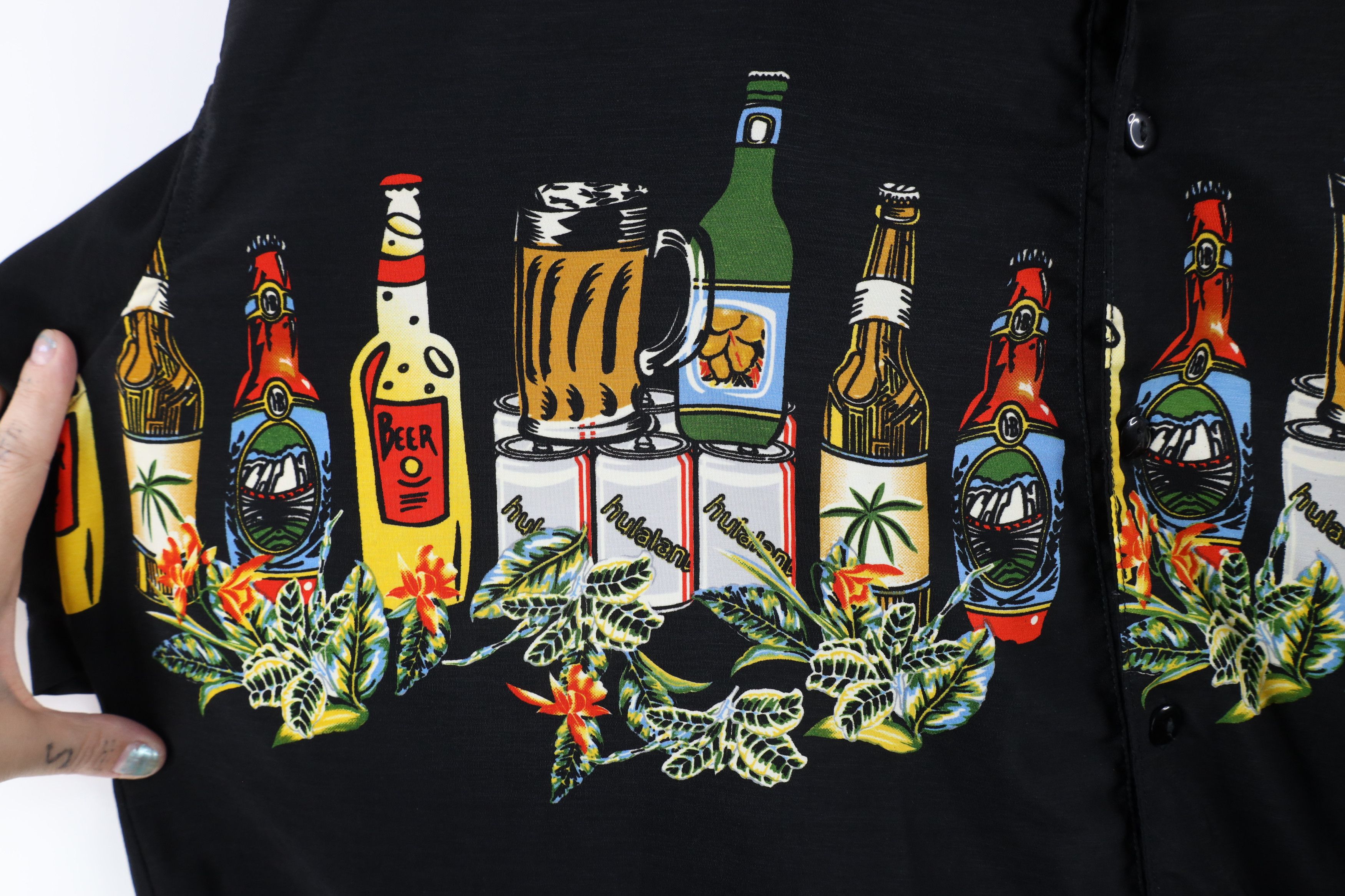 Vintage Vintage 90s Streetwear Beer Alcohol Hawaiian Button Shirt Size US XXL / EU 58 / 5 - 6 Thumbnail