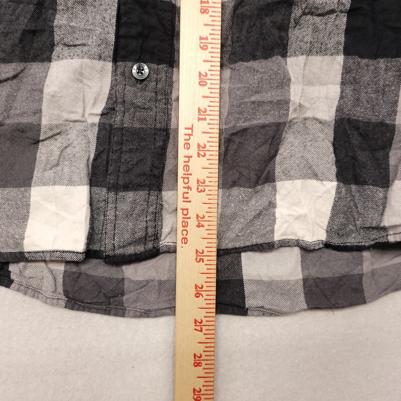 Mossimo Mossimo Gingham Flannel Button Up Shirt Mens Size S Gray Size US S / EU 44-46 / 1 - 8 Thumbnail