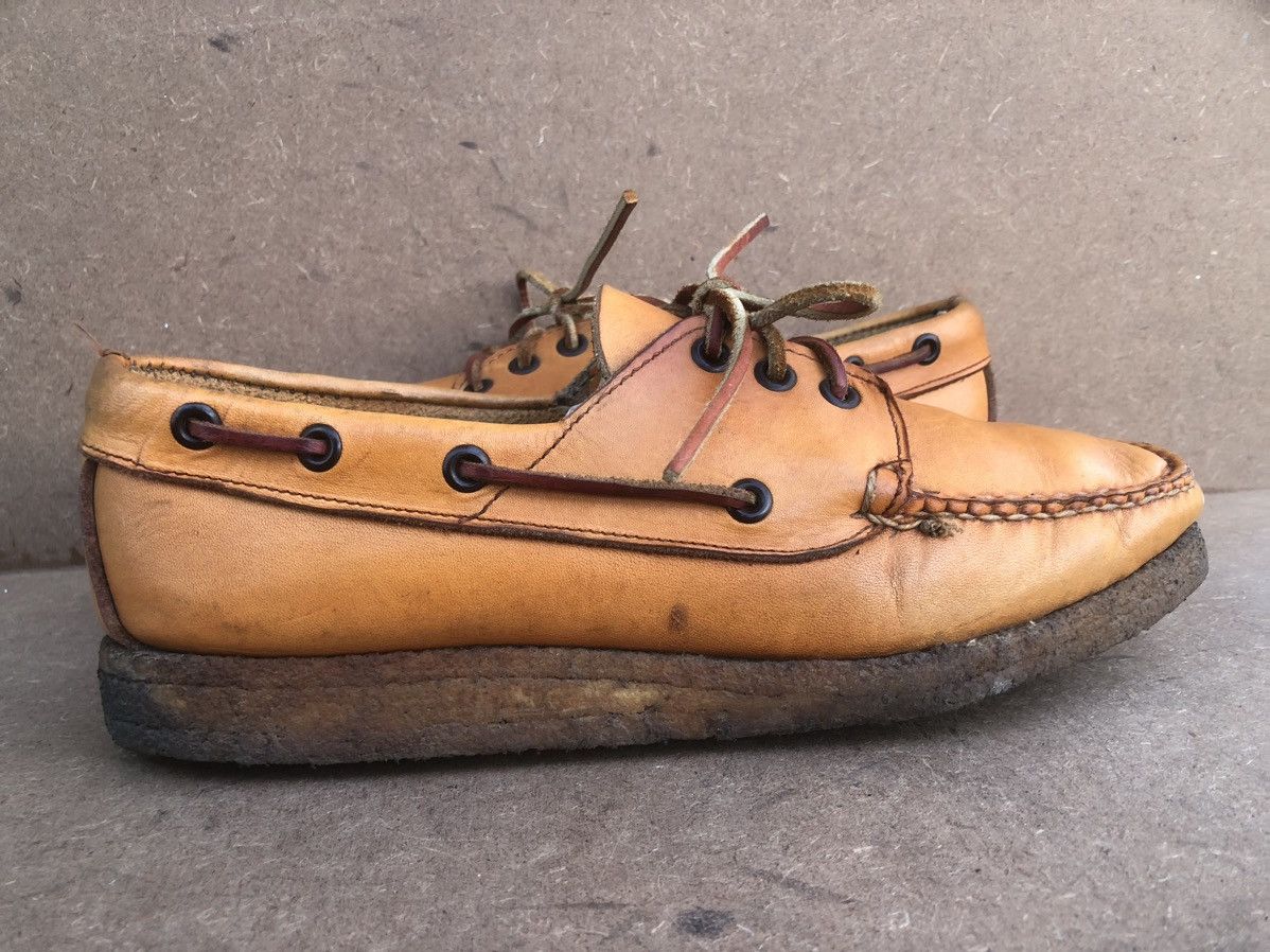 Quoddy Quoddy Brown Leather Men’s Boat Shoes Size 8.5 Size US 8.5 / EU 41-42 - 4 Thumbnail