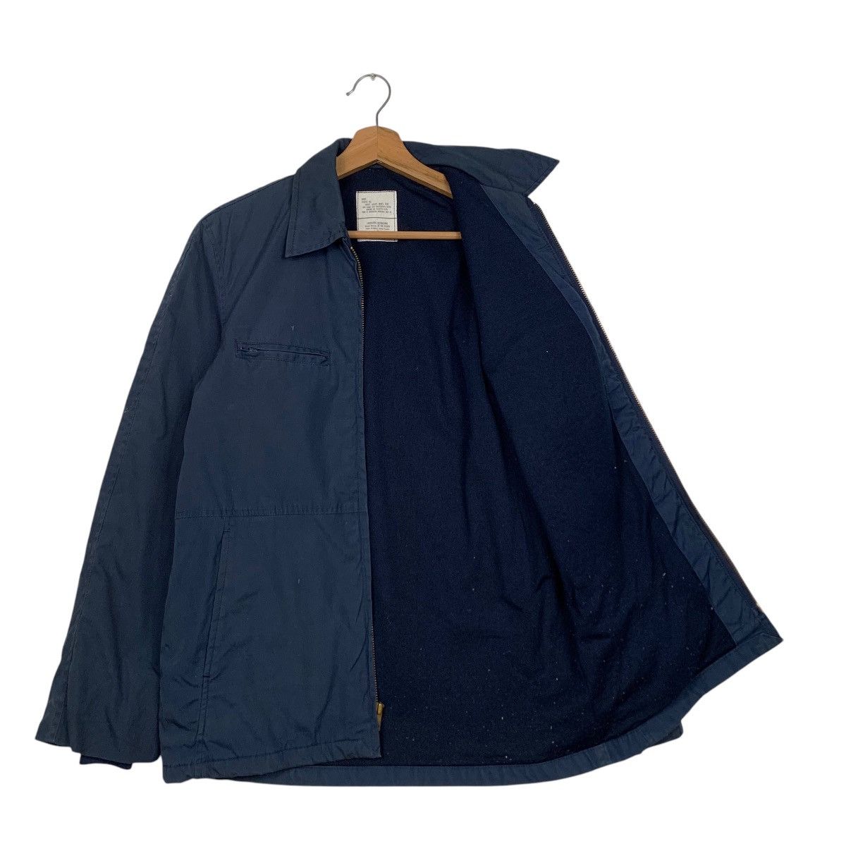Vintage ☀️Vintage Military by Vanderbilt shirt navy zipper jacket Size US S / EU 44-46 / 1 - 15 Thumbnail