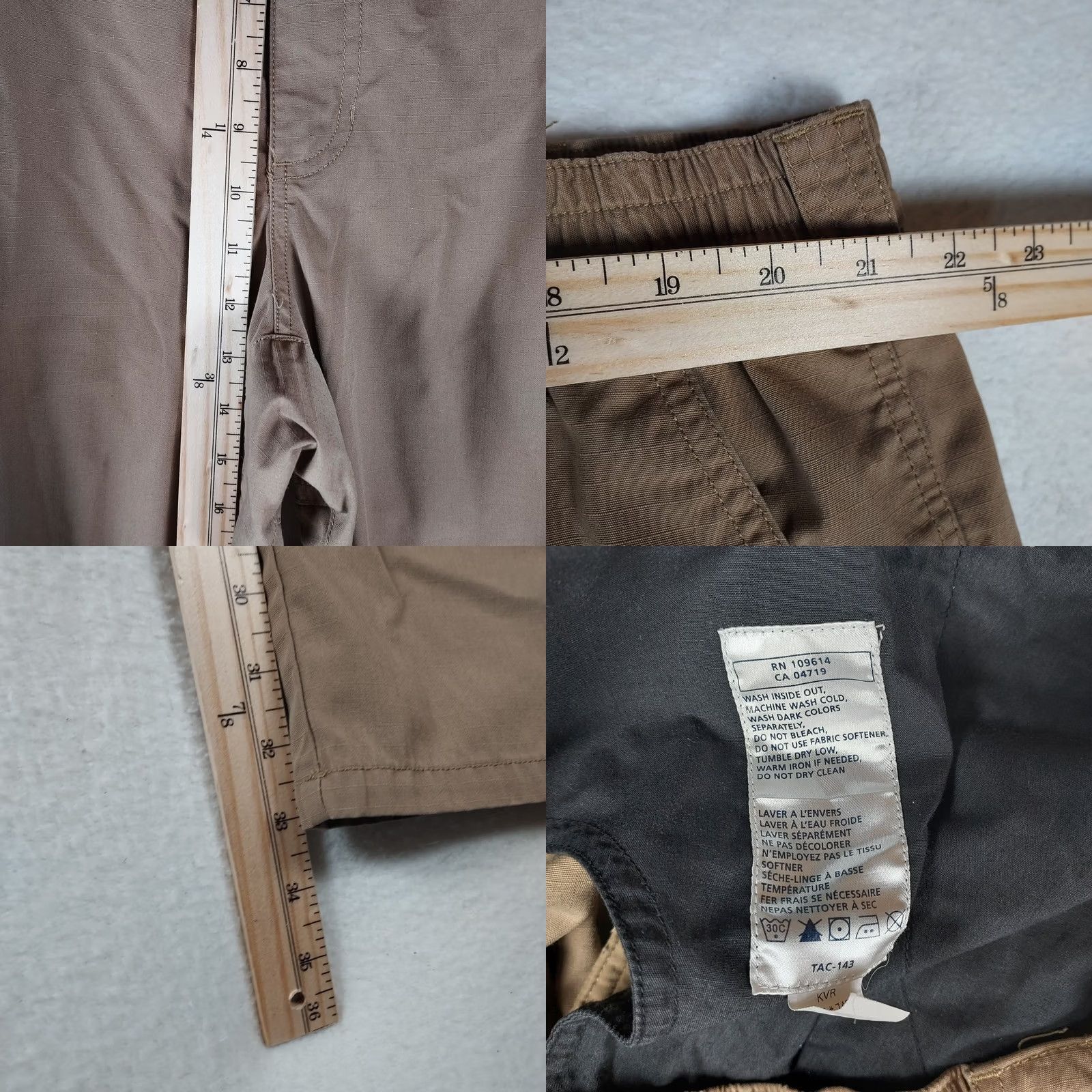 Vintage 5.11 Tactical Pants 44x34 Men’s Khaki Tan Cargo Military Workwear Canvas Cotton Pocket Straight Flat Front Regular Fit Size US 44 / EU 60 - 8 Thumbnail
