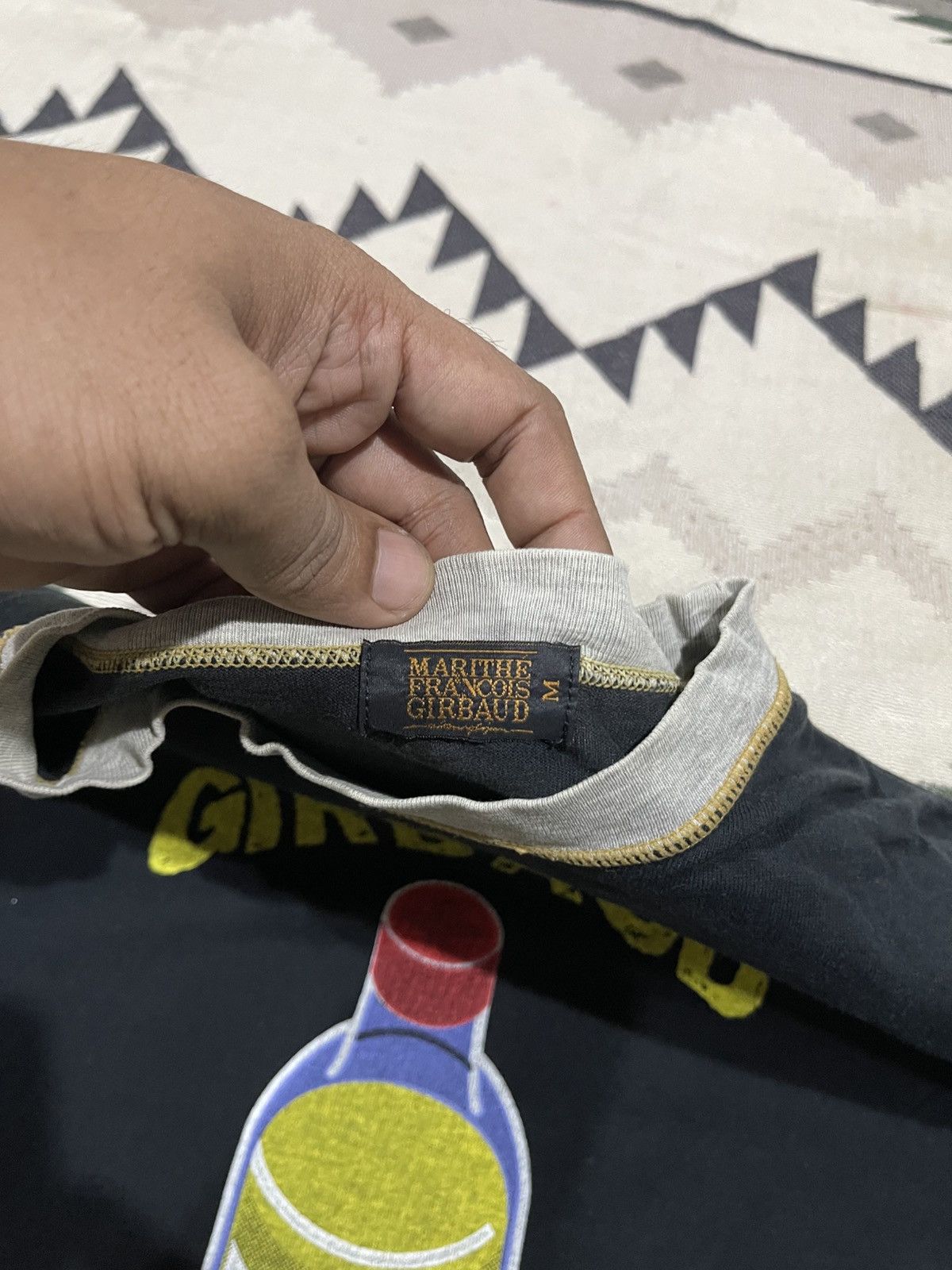 Marithe + Francois Girbaud VINTAGE MARITHE FRANCOIS GIRBAUD RAGLAN SULFUR BOTTLE SHIRT Size US M / EU 48-50 / 2 - 8 Thumbnail