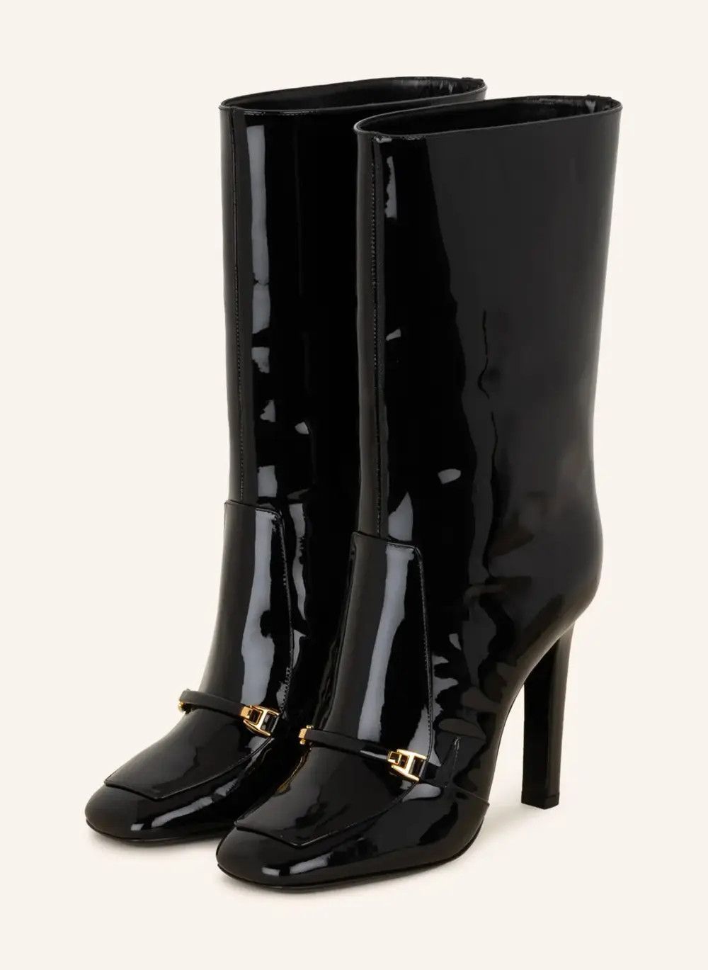 Saint Laurent Paris o1tp1o0125 Camden Boots In Patent Leather in Black Size US 11 / IT 41 - 3 Thumbnail
