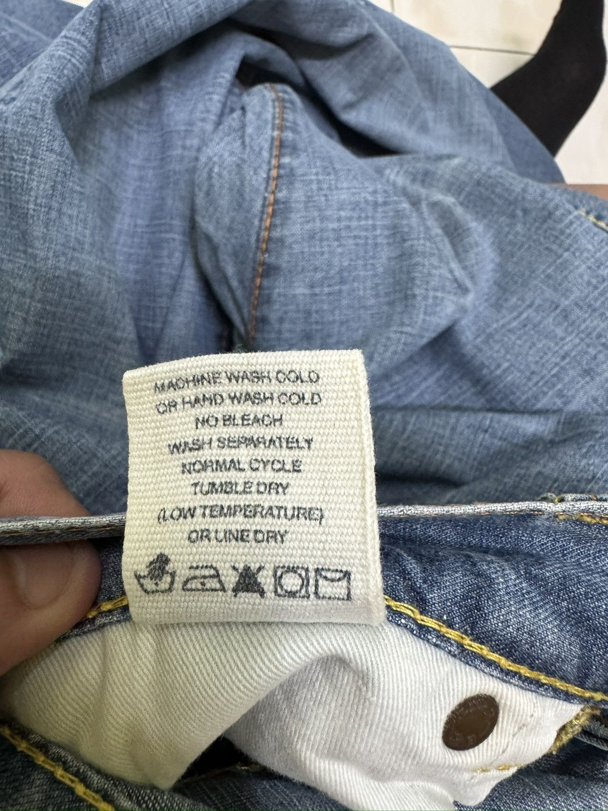 Evisu Evisu GENES Flare Jeans Red Stitches Logo Denim Y2K Archive Size 28" / US 6 / IT 42 - 14 Thumbnail