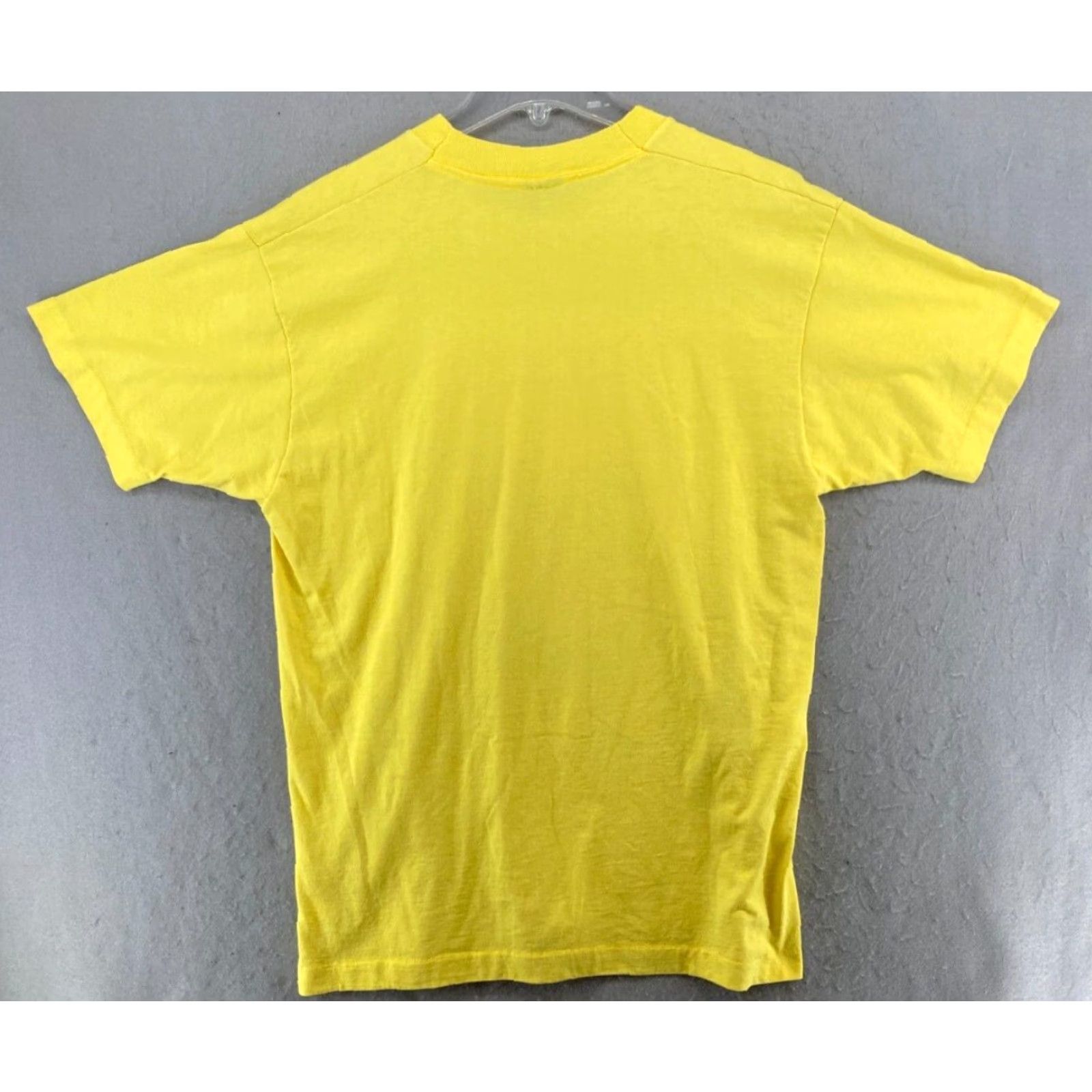 Fruit Of The Loom VINTAGE Fruit of the Loom Mens TShirt L Yellow USA MADE Rock The Jukebox Shirt Short Sleeve Crew Neck Graphic Print Size US L / EU 52-54 / 3 - 7 Thumbnail
