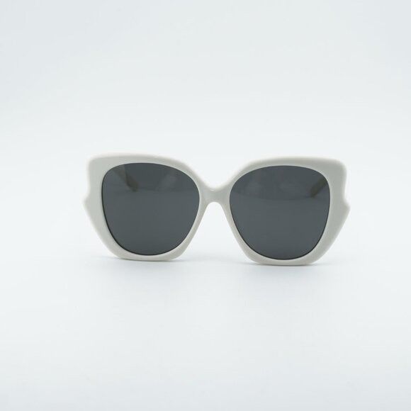 Loewe Loewe LW40133F 25A Sunglasses Ivory Butterfly Frame, Smoke Size ONE SIZE - 3 Thumbnail