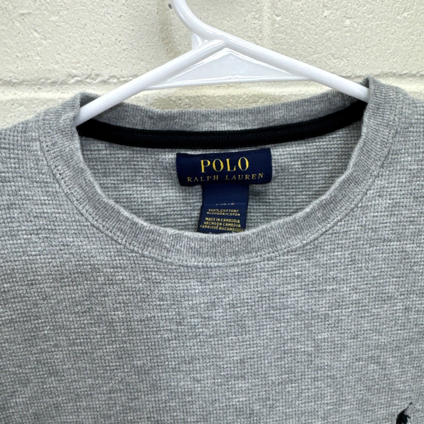 Polo Ralph Lauren Polo Ralph Lauren Men's Classic Fit Thermal Long Sleeve Shirt L Light Gray Size US L / EU 52-54 / 3 - 3 Thumbnail