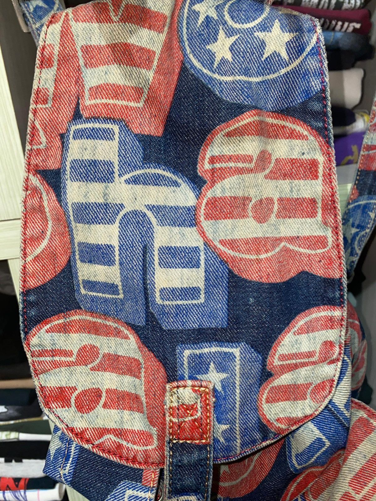 Hysteric Glamour × Vintage Hysteric Glamour American Denim Bagpack Size ONE SIZE - 9 Thumbnail