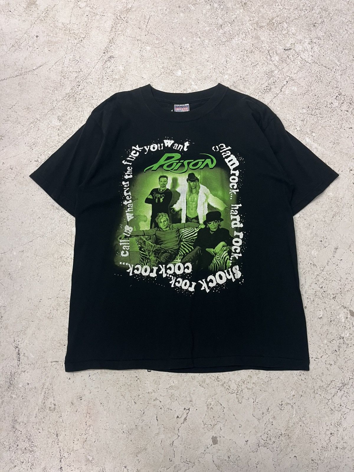 Band Tees Vintage black poison band tee Size US L / EU 52-54 / 3 - 2 Thumbnail