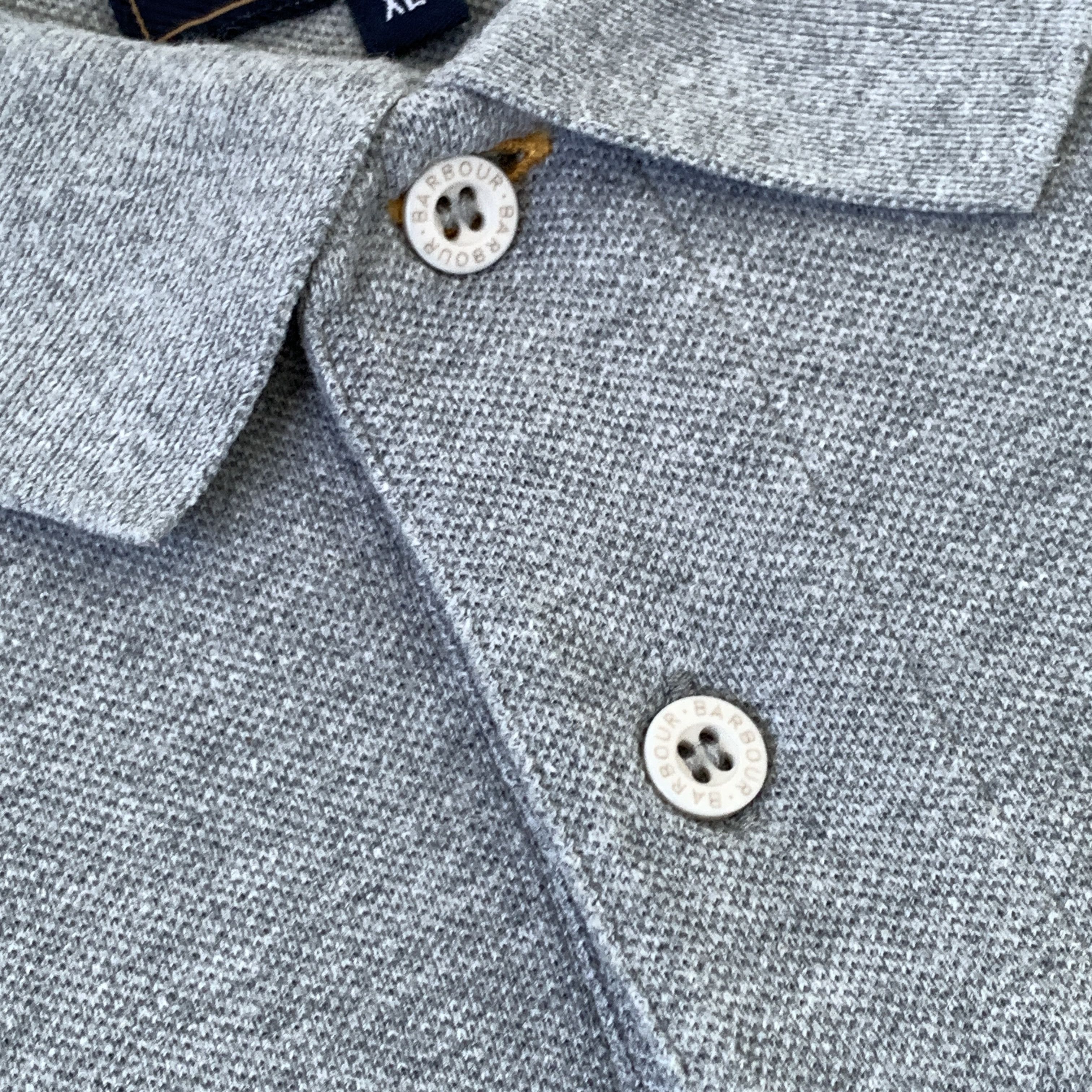 Barbour Barbour Grey Polo Icon Tee Shirt Size US L / EU 52-54 / 3 - 6 Thumbnail