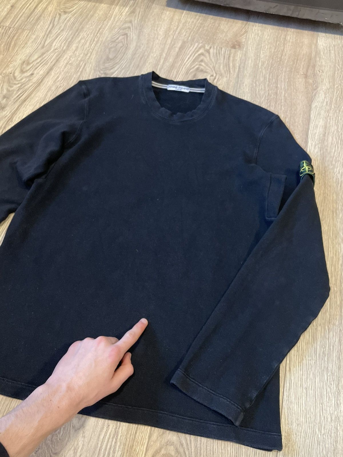 Stone Island Vintage Stone Island Black Sweatshirt 2007ss Size US L / EU 52-54 / 3 - 20 Thumbnail