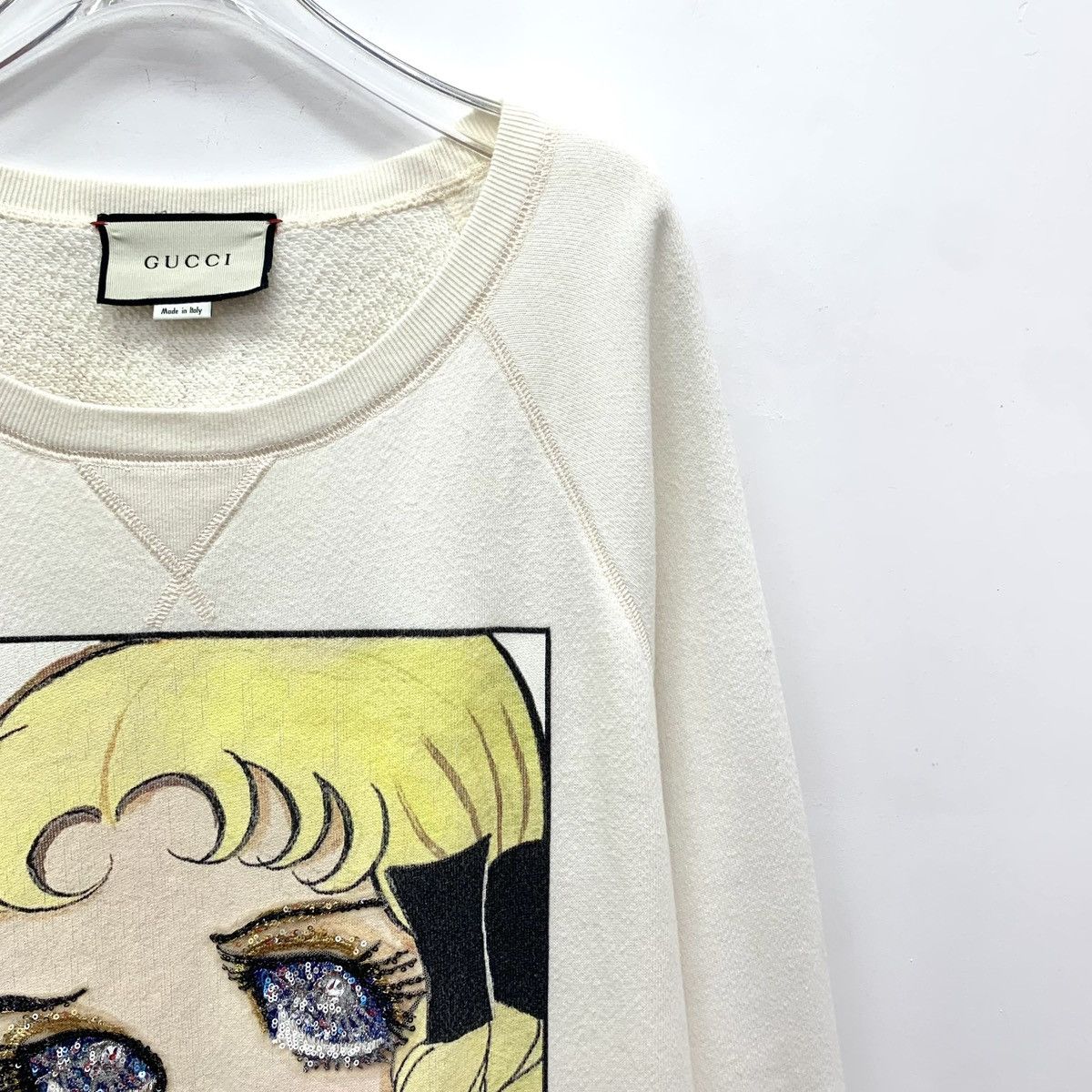 Gucci Gucci Off-white Fairy Printed Long Sleeve Sweatshirt Size S / US 4 / IT 40 - 3 Thumbnail