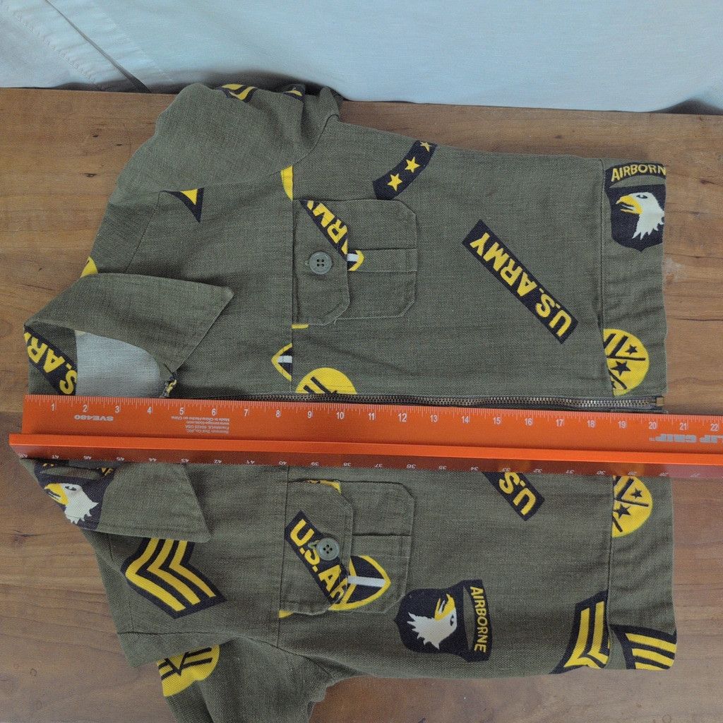 Vintage Vintage handmade Army Airborne ZIp Up Canvas jacket Size XS / US 0-2 / IT 36-38 - 4 Thumbnail