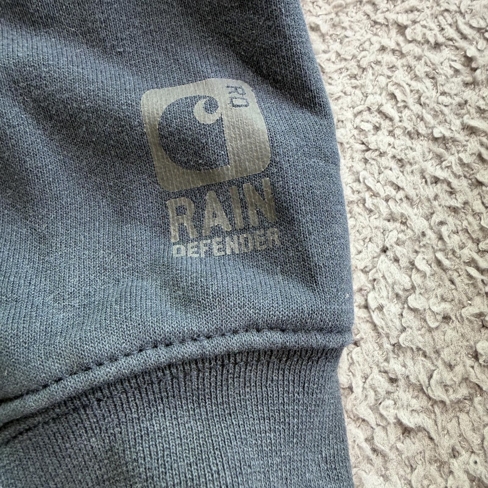 Carhartt Carhartt Rain Defender Zip Up Hoodie XL Original Fit Navy XL Size US XL / EU 56 / 4 - 7 Thumbnail