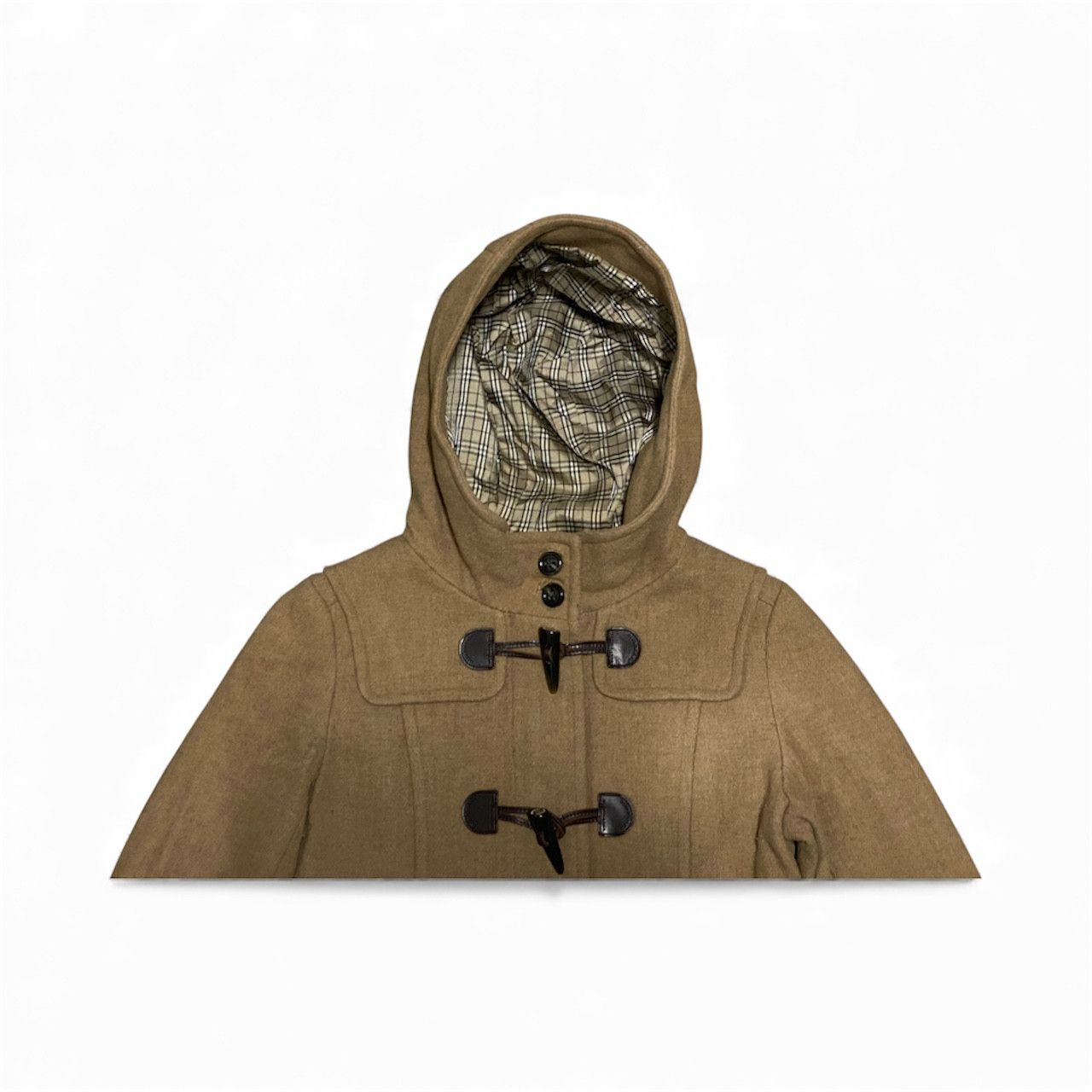 Burberry Blue Label Novacheck Lining Duffel Wool Jacket