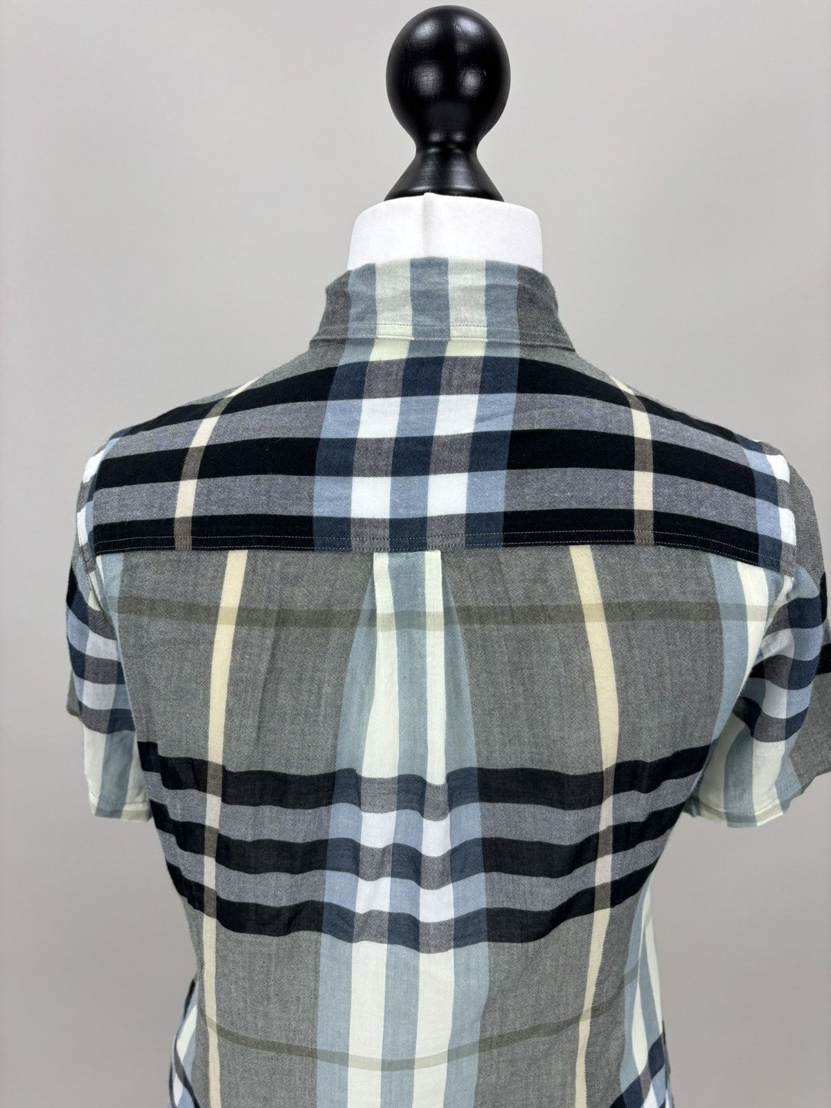 Burberry Womens shirt plaid Burberry London Size S Color Blue Size S / US 4 / IT 40 - 8 Thumbnail
