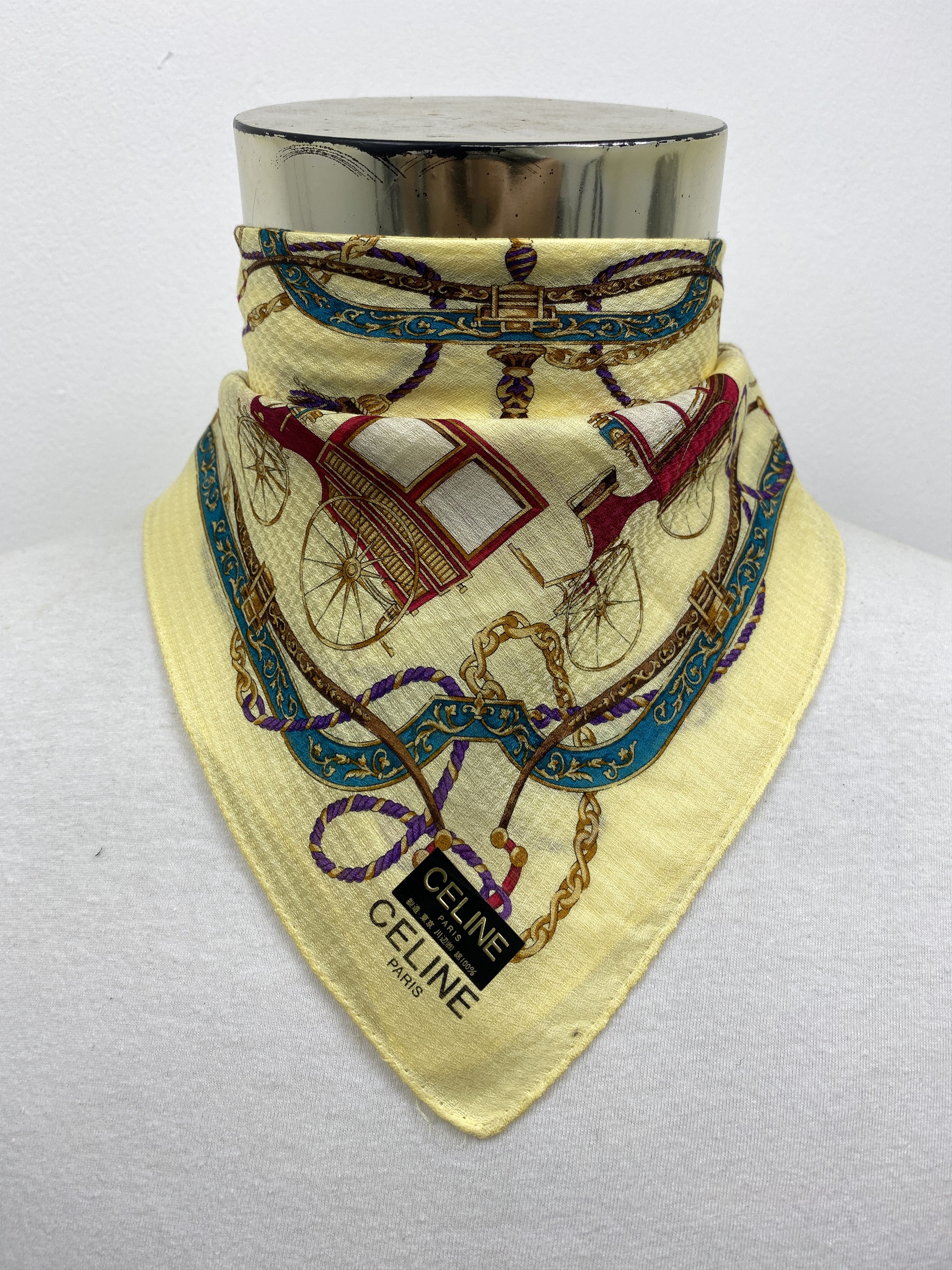 Celine Celine Handkerchief / Neckerchief / Headscarf HKC0397 Size ONE SIZE - 1 Thumbnail