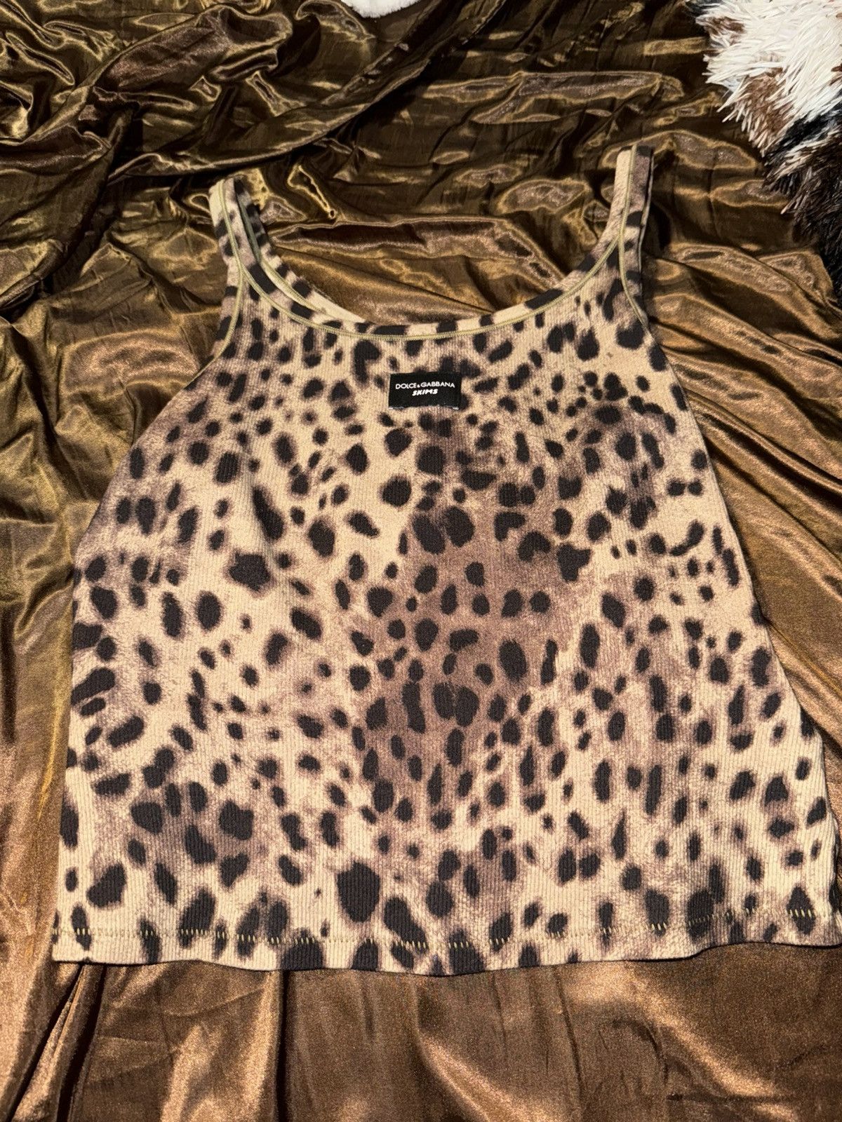 SKIMS SKIMS x Dolce&Gabbana Cotton Rib Scoop Tank Size L / US 10 / IT 46 - 4 Thumbnail