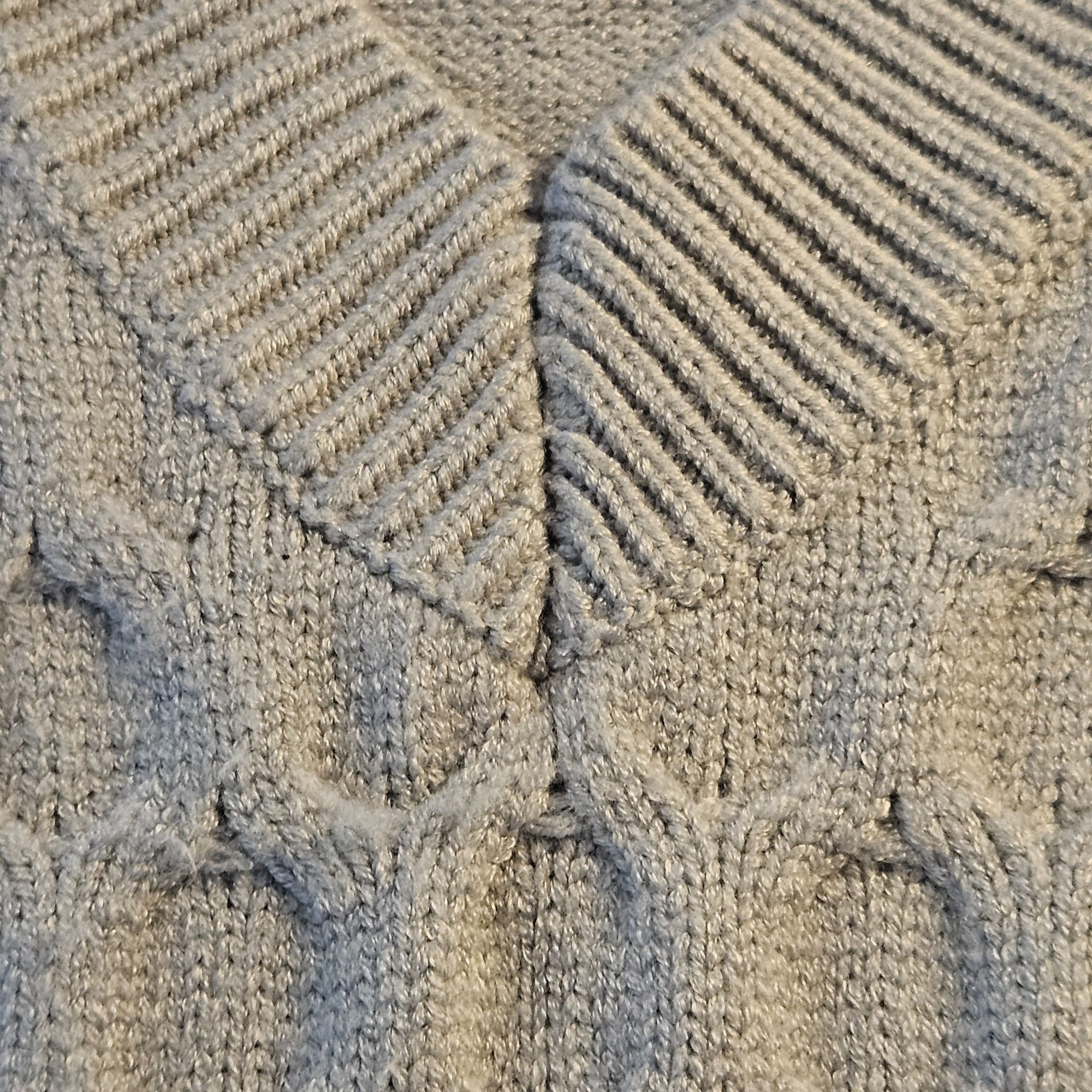 Other Gray Cable Knit Vest Women M Y2K Light Academia Preppy Layer Size L / US 10 / IT 46 - 4 Thumbnail