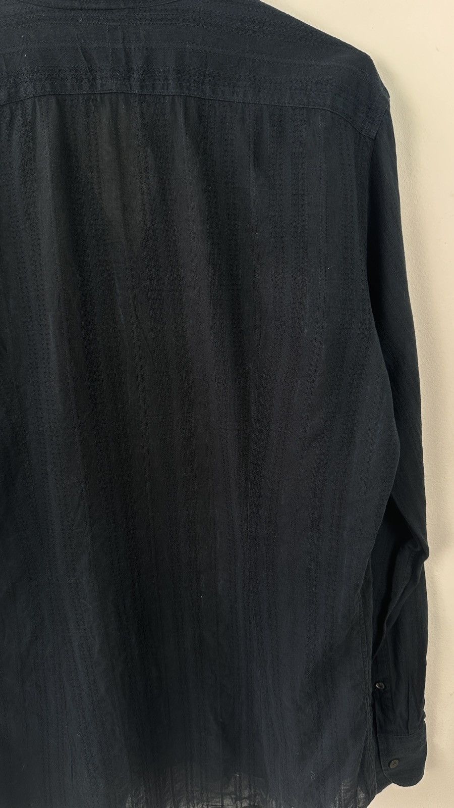 Prada ⁠PRADA Textured Jacquard Cotton Long Sleeve Shirt Size M Size US M / EU 48-50 / 2 - 14 Thumbnail
