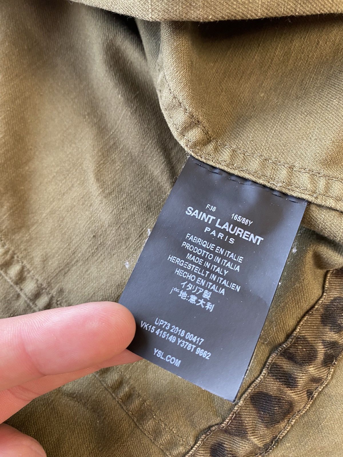 Saint Laurent Paris × Yves Saint Laurent Rare Saint Laurent Paris Leopard Print Military Jacket Y2K Size US M / EU 48-50 / 2 - 23 Thumbnail