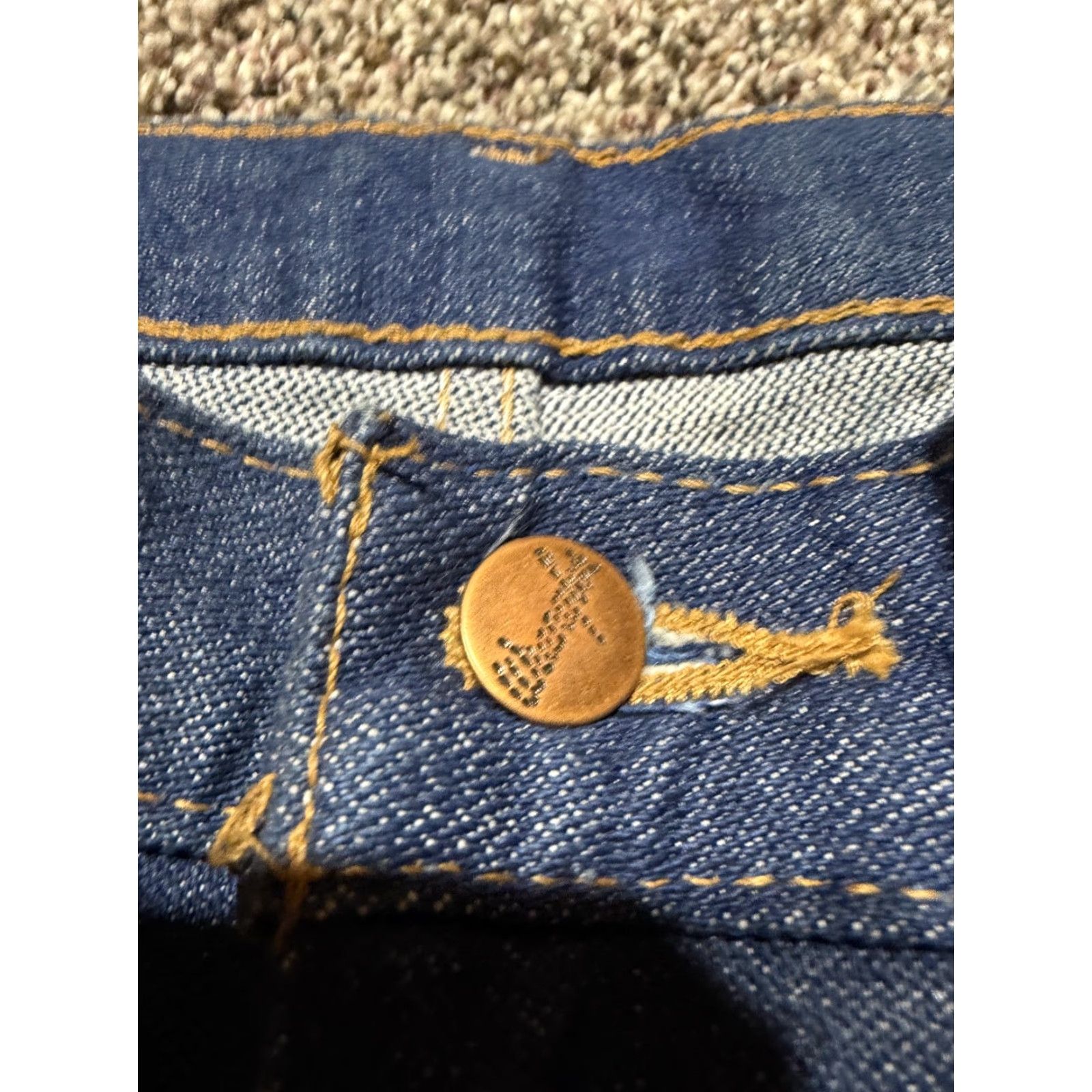 Wrangler VINTAGE Wrangler Jeans 13MWZ 40X34 Bootcut Blue Denim Mens Regular 5-Pocket Pockets Cowboy Logo EUC Size US 40 / EU 56 - 4 Thumbnail
